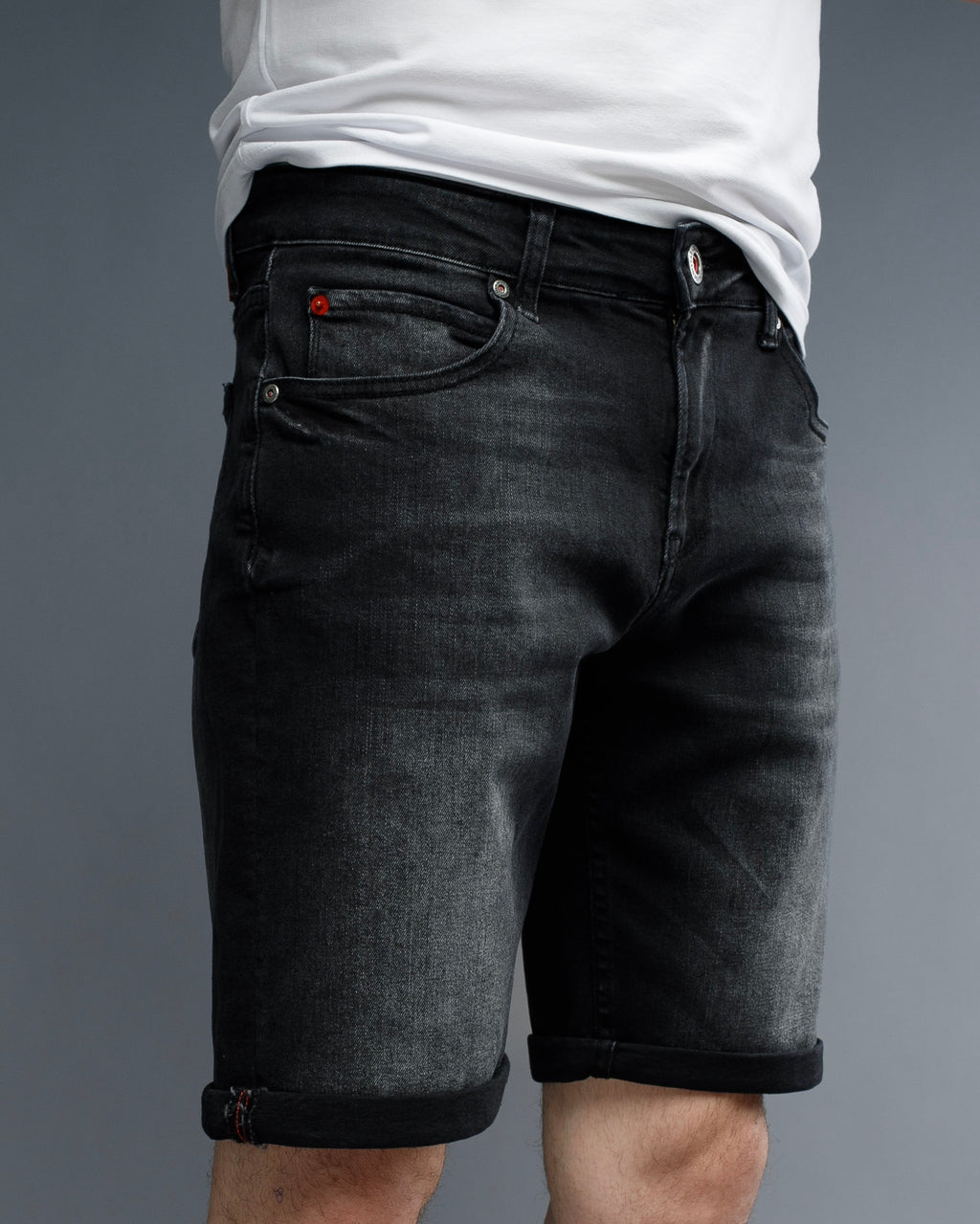 Muške jeans bermude crne STT2937