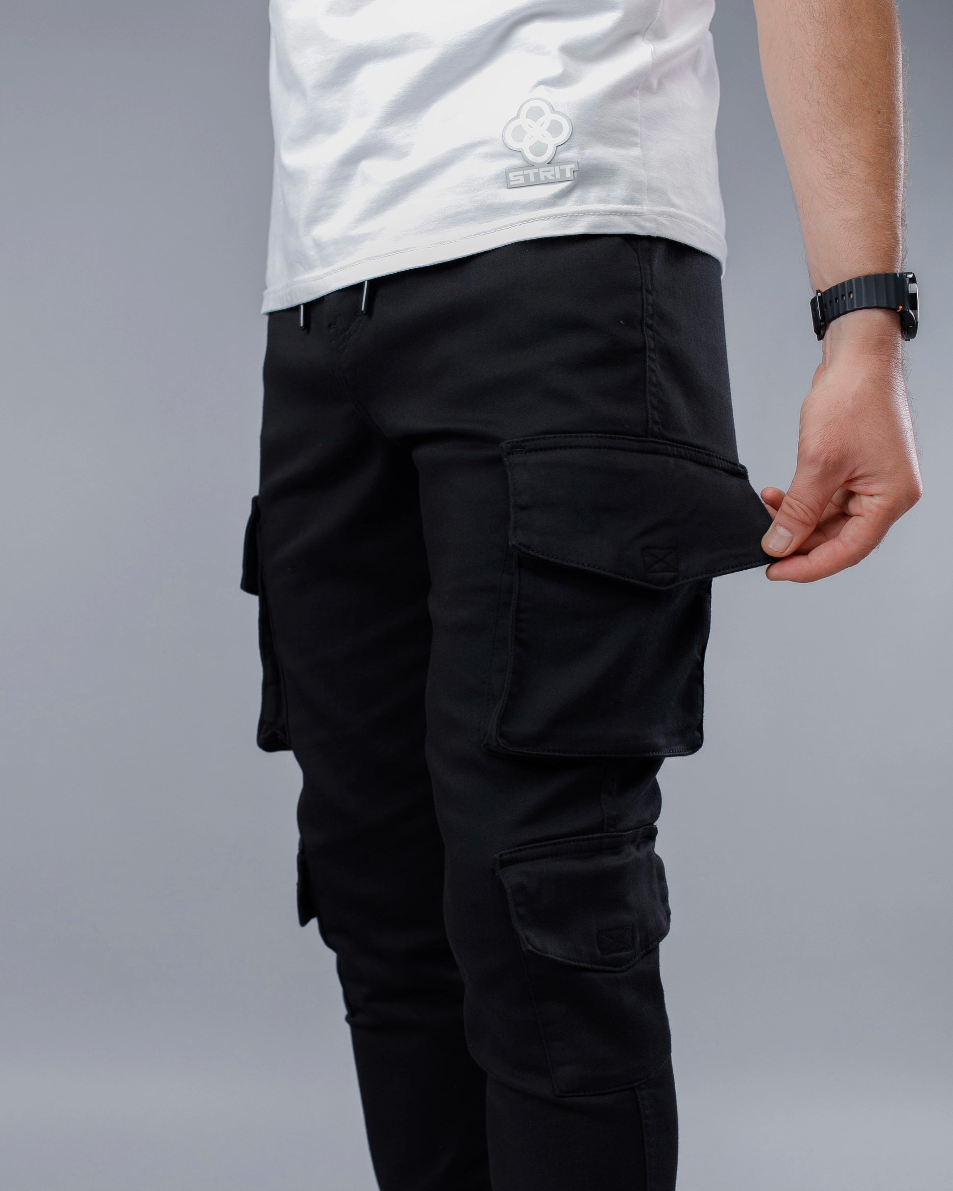 Muške cargo pantalone sa mnogo dzepova STT2599