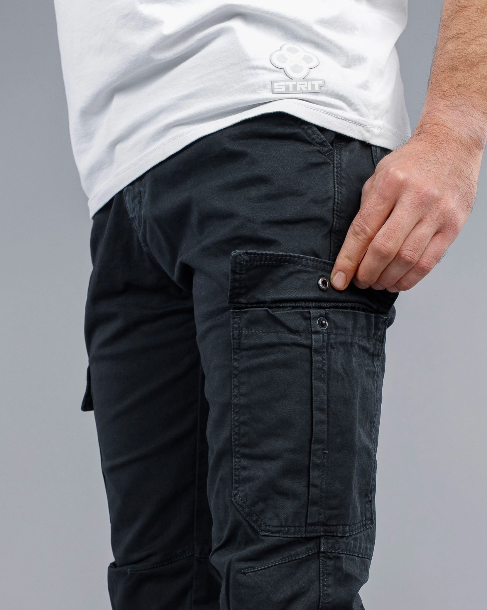Muške cargo pantalone krem STT2225