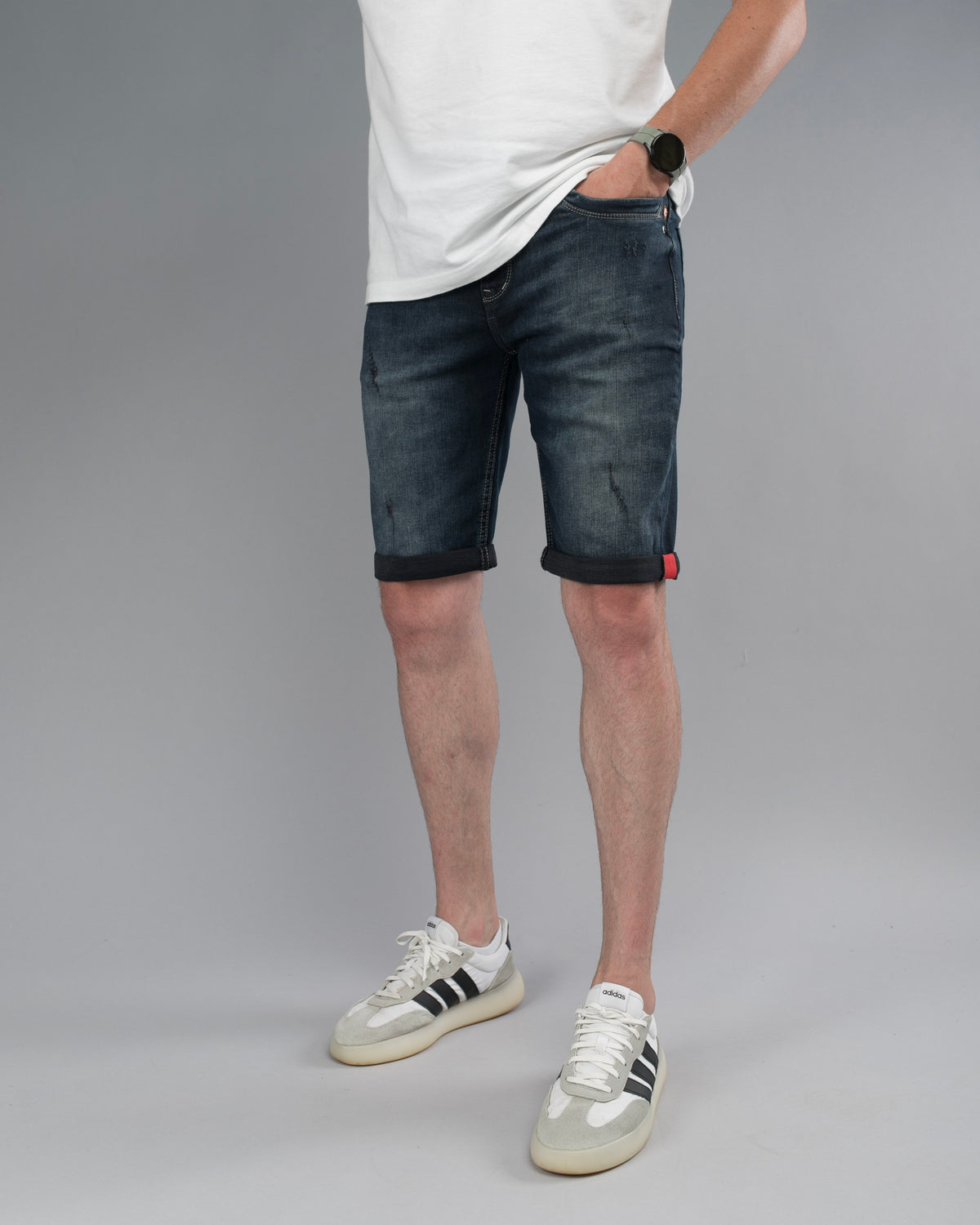 Muške jeans bermude crne STT2254