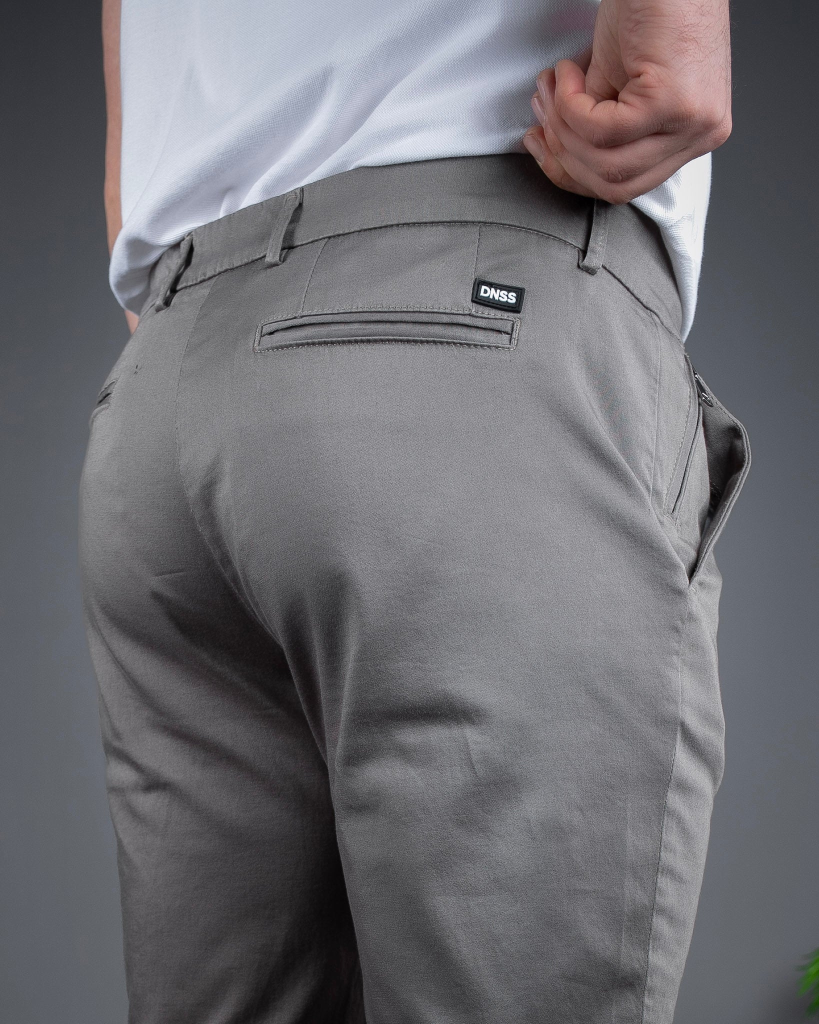 Muške Elegantne Slimfit Pantalone Sive STT2895.