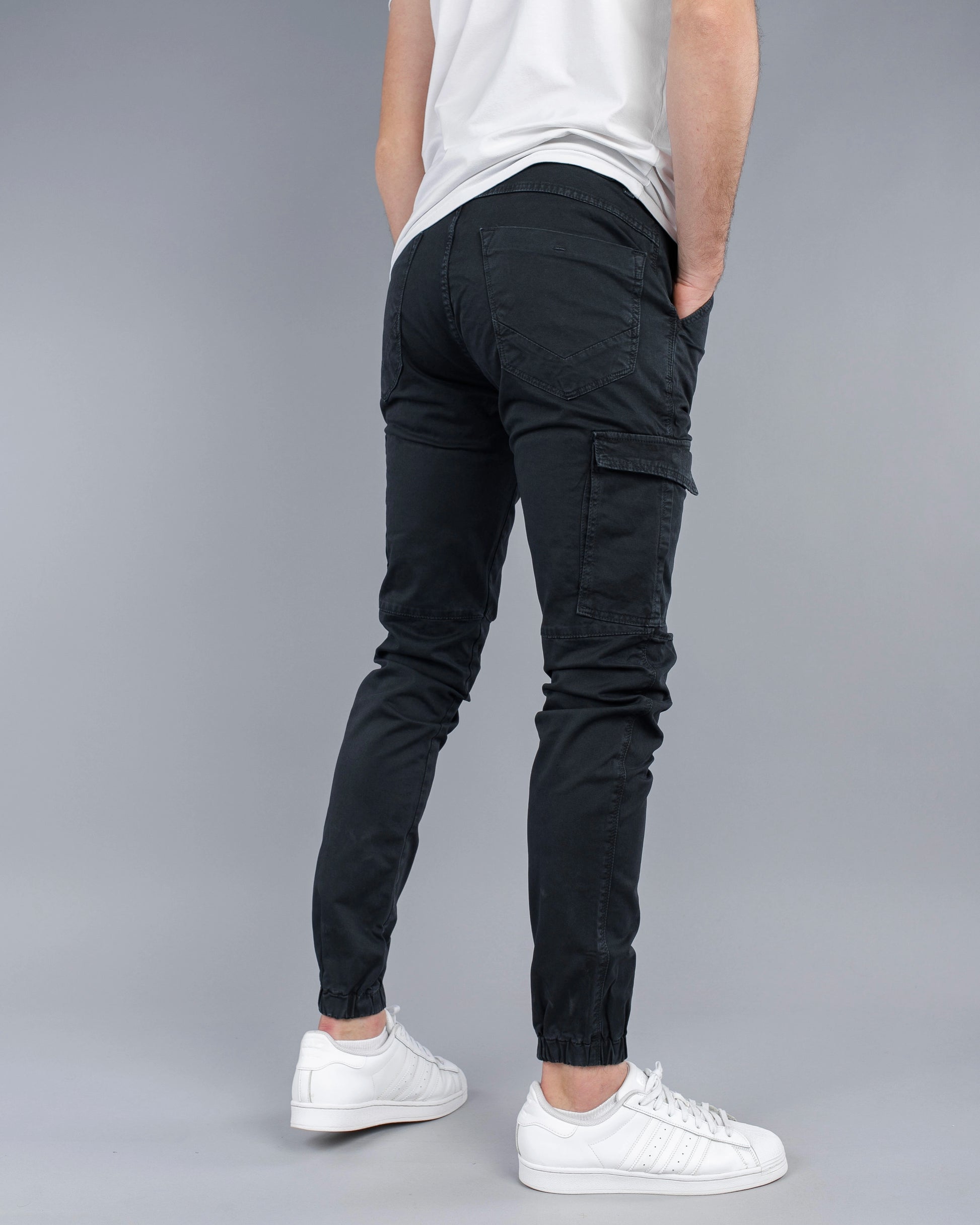 Muške cargo pantalone krem STT2225
