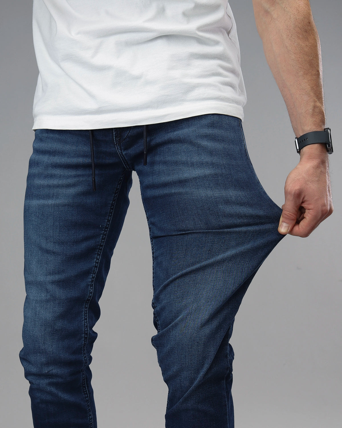 Muške teksas pantalone sa vezicama STT3047