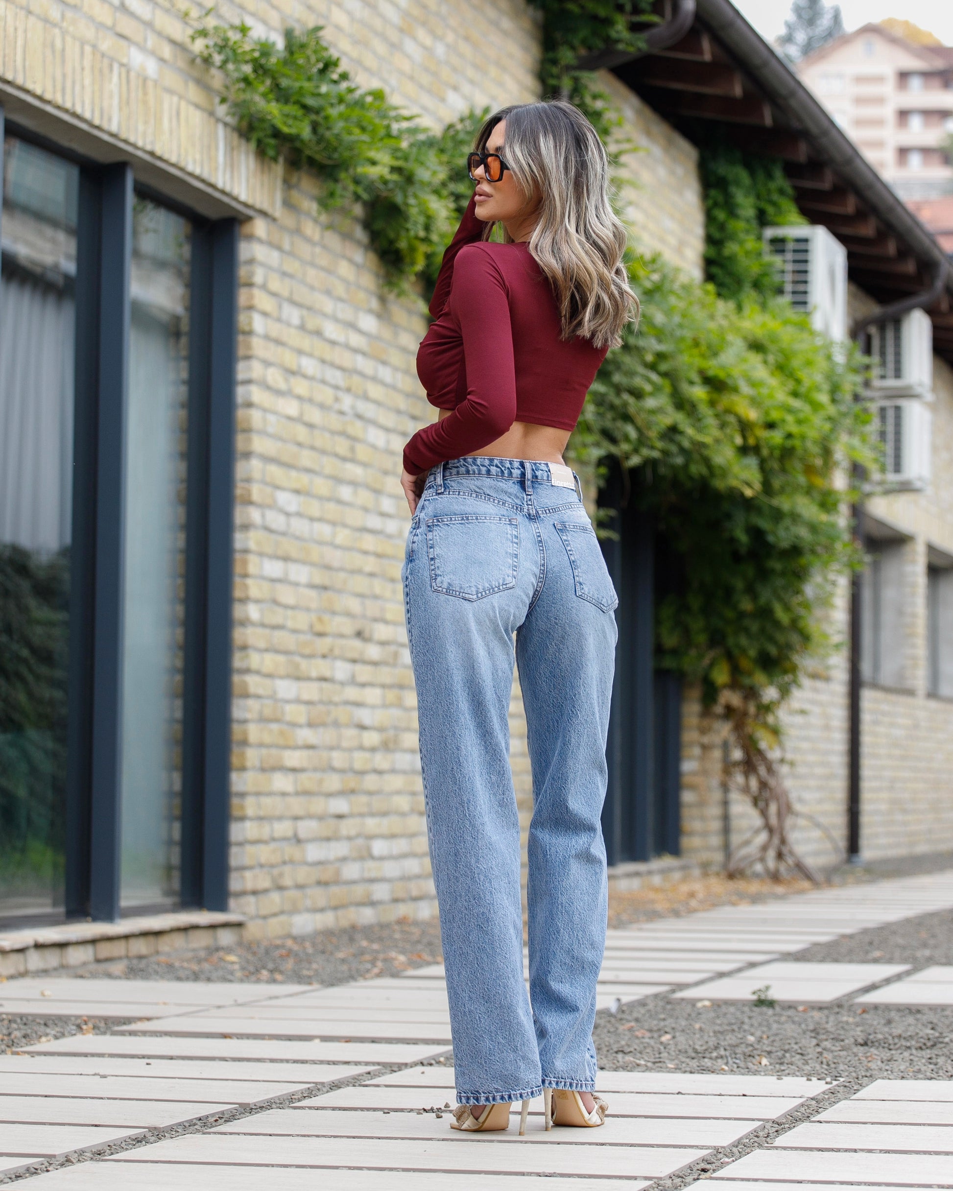 Ženske Wide Leg farmerke STT360/015