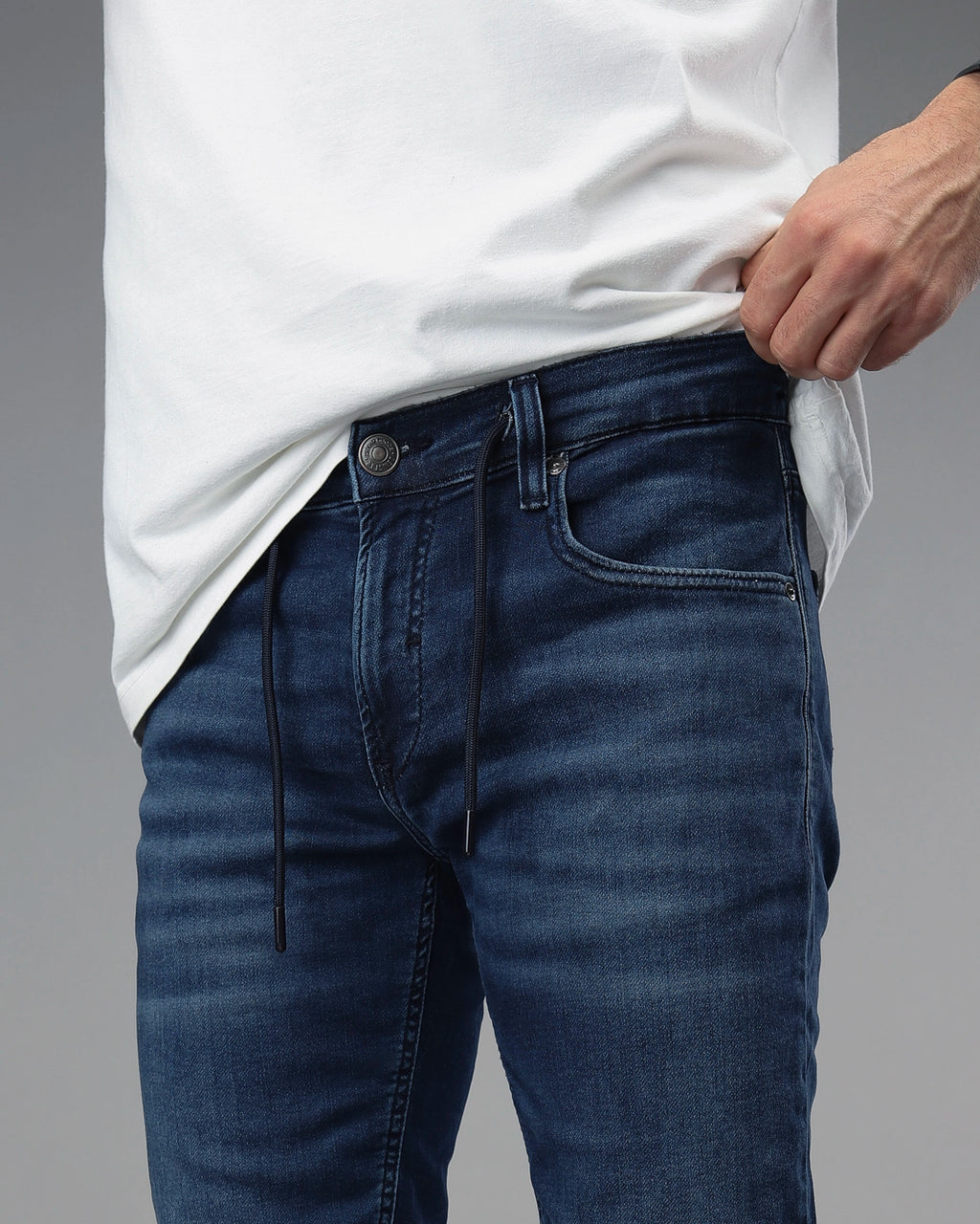 Muške teksas pantalone sa vezicama STT3047