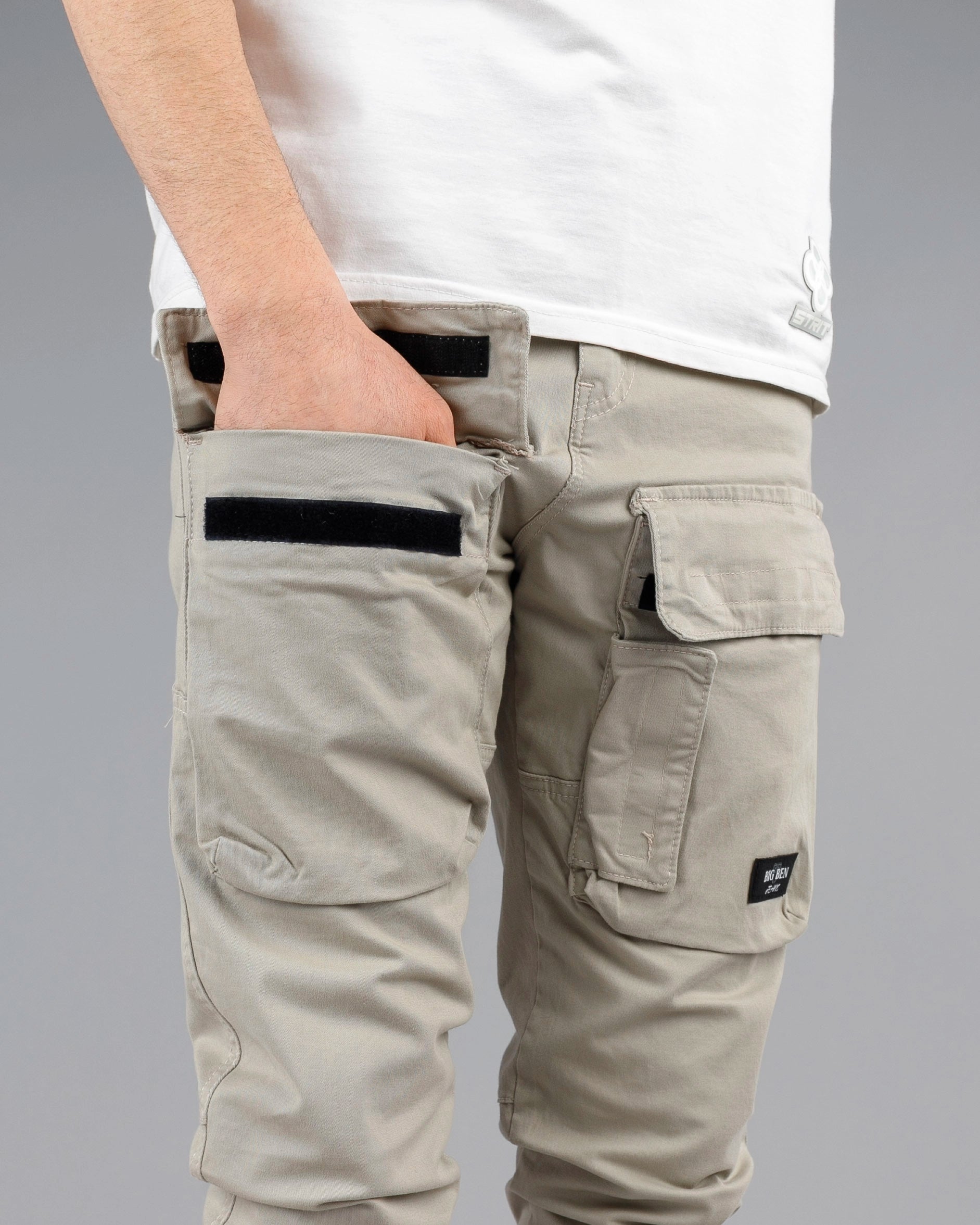 Muške cargo pantalone - SlimFit ravne STT100BB