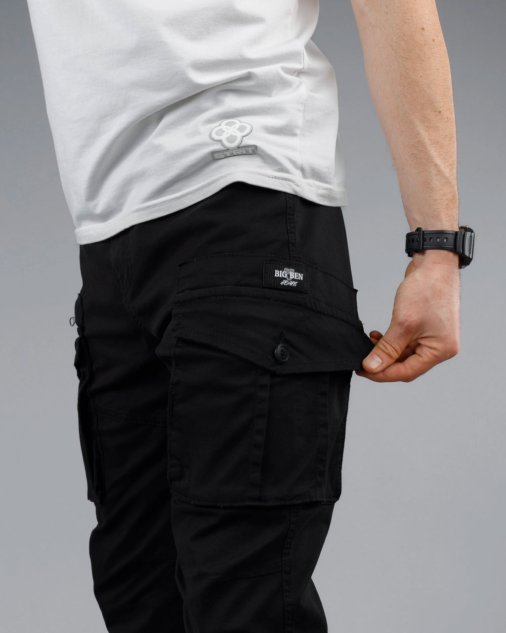 Muske kargo pantalone dužih i širih nogavica STT600BB