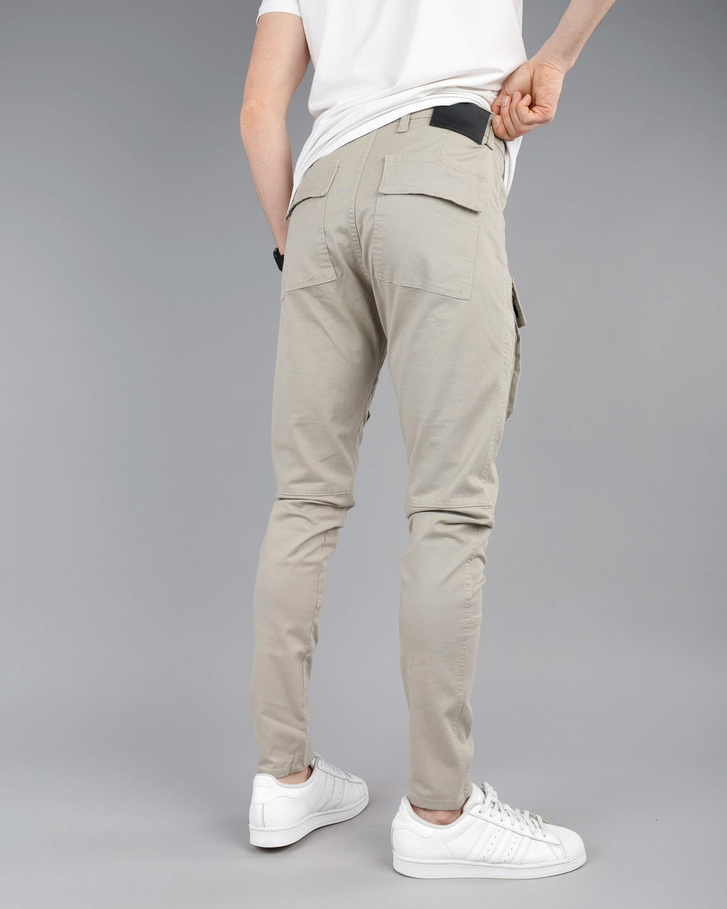 Muške cargo pantalone - SlimFit ravne STT100BB