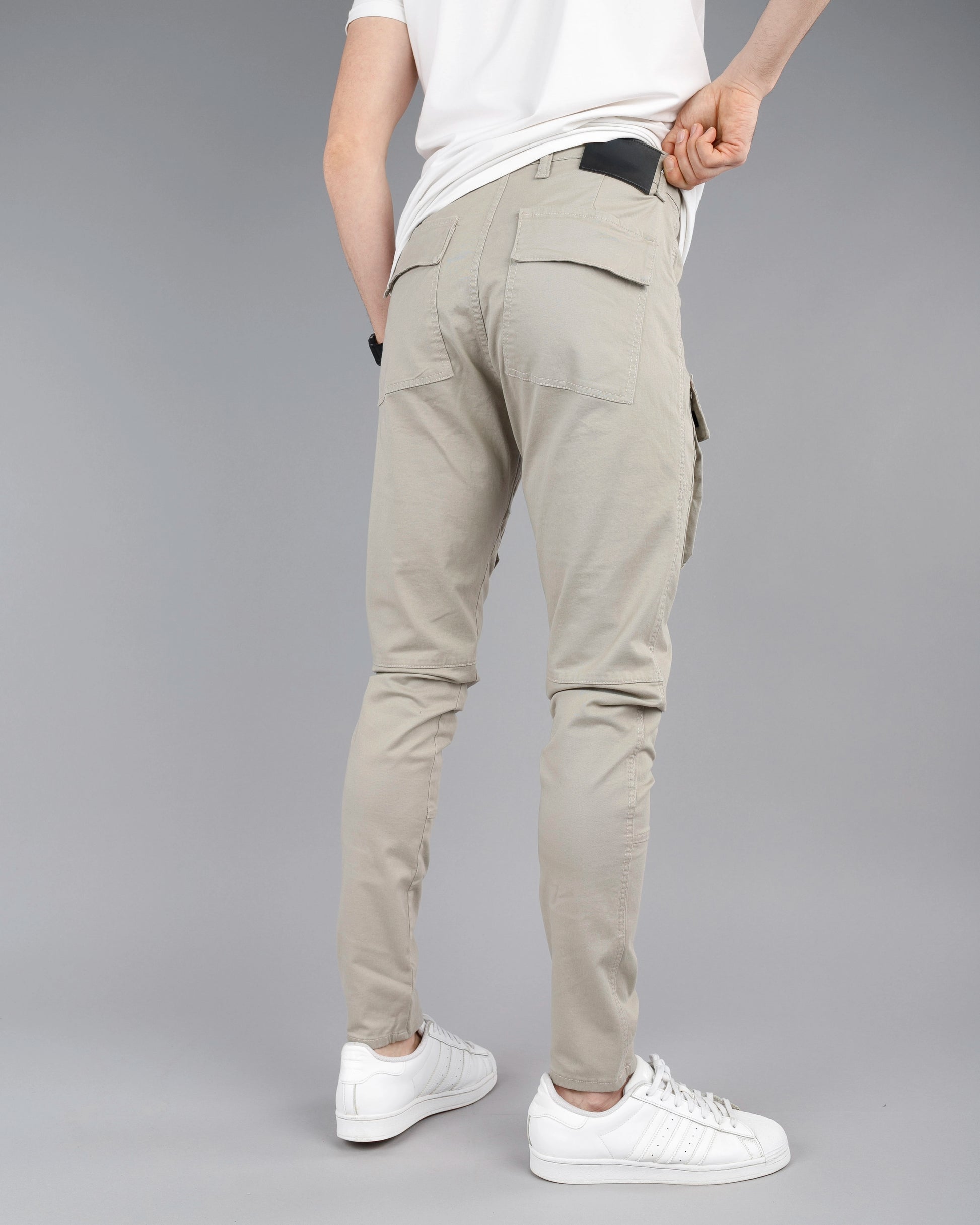 Muške cargo pantalone - SlimFit ravne STT100BB