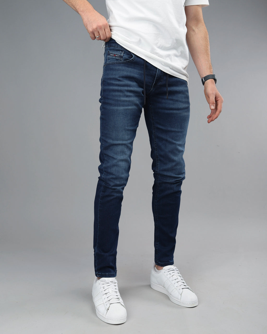 Muške teksas pantalone sa vezicama STT3047