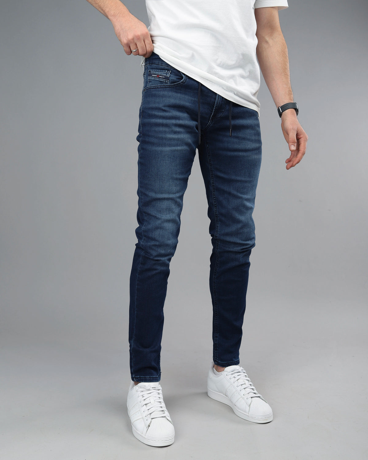 Muške teksas pantalone sa vezicama STT3047