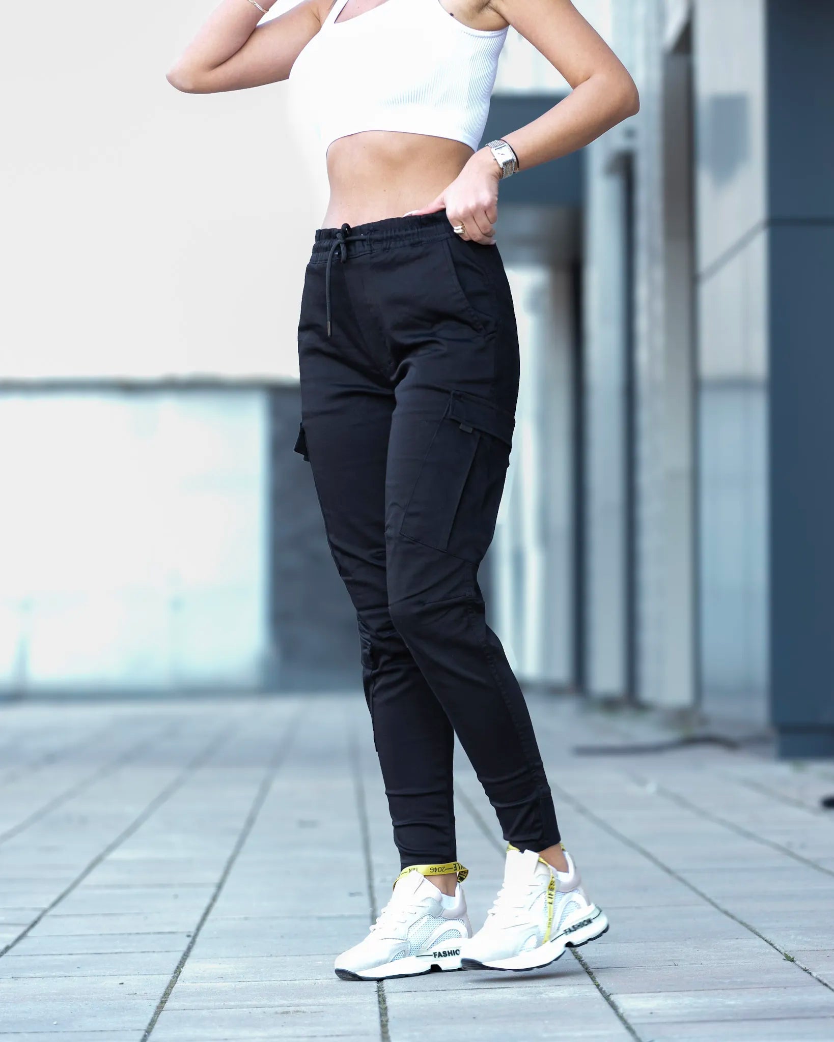 Ženske kargo pantalone STT3535