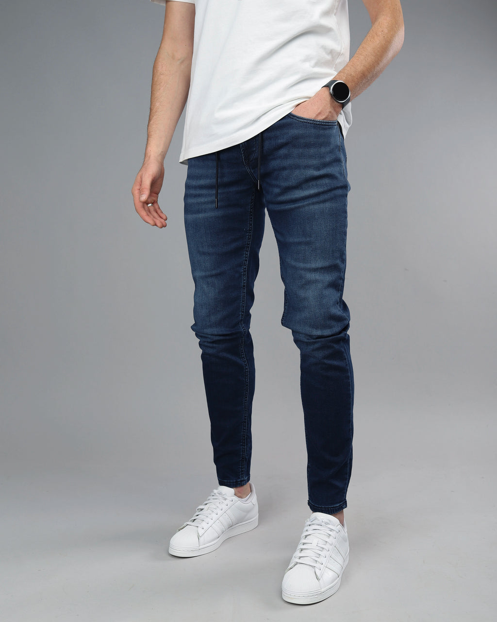 Muške teksas pantalone sa vezicama STT3047