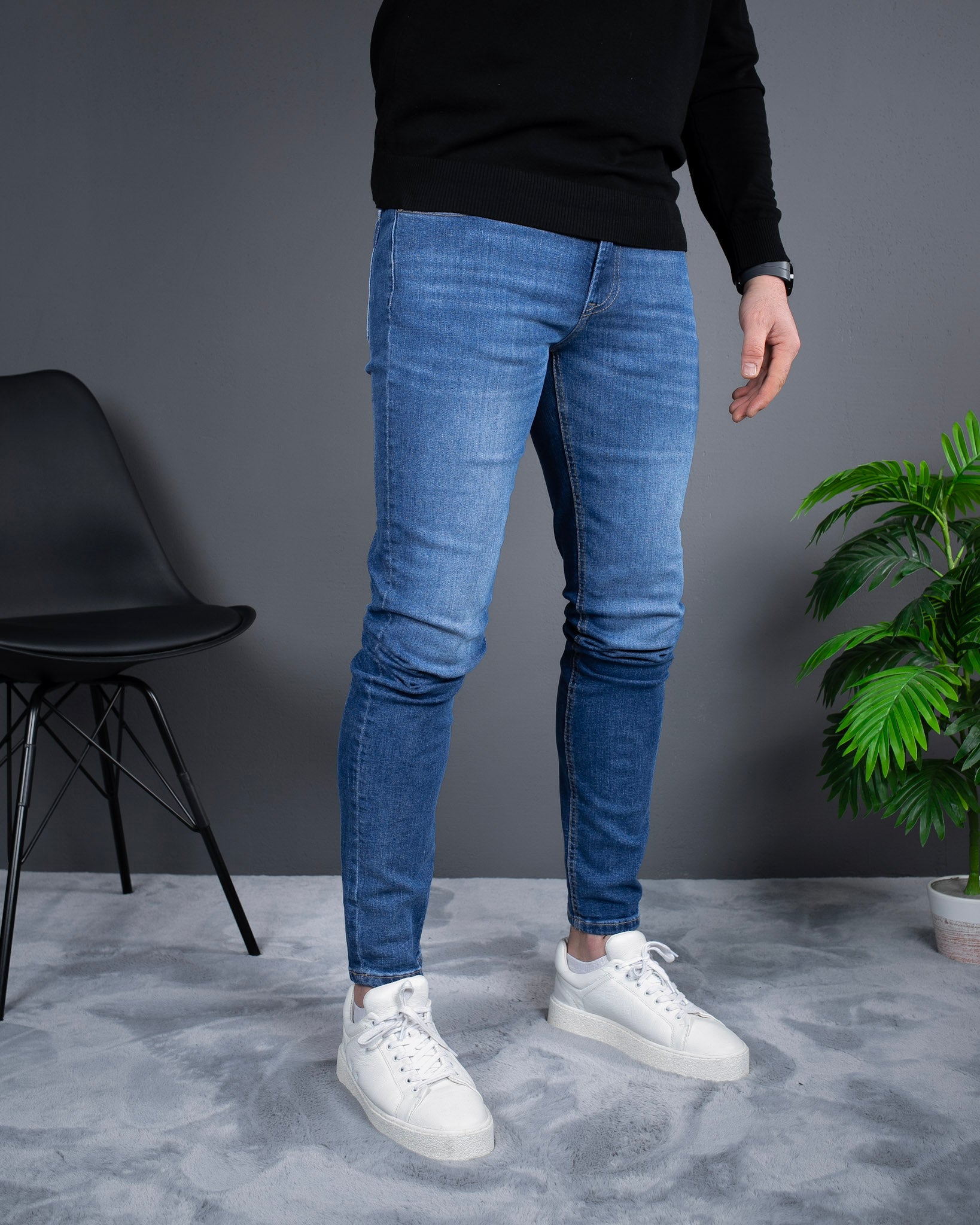 muske slim farmerke plave