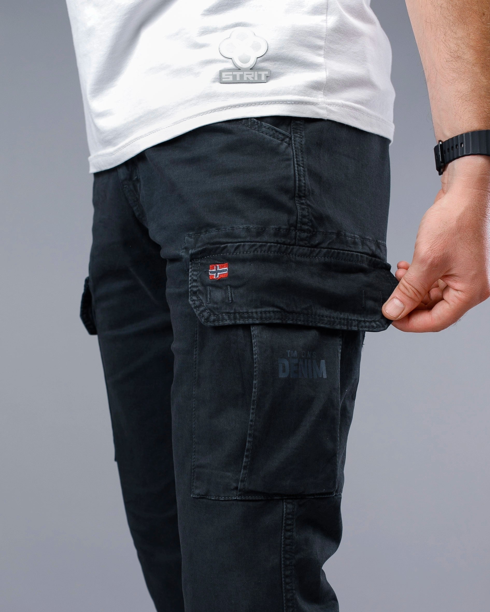 Muske kargo pantalone dužih i širih nogavica STT2943