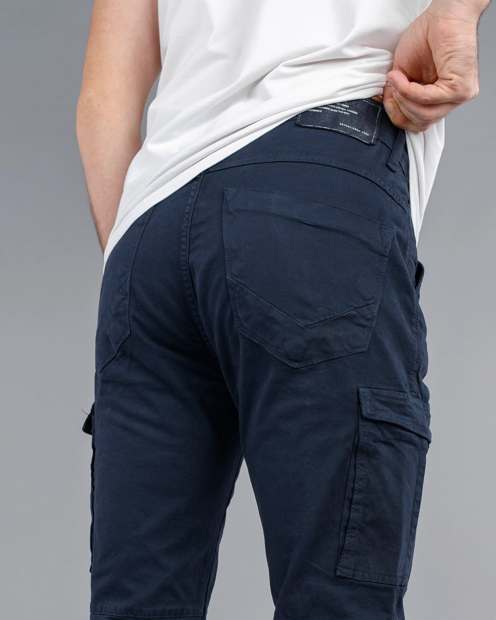 Muške cargo pantalone krem STT2225