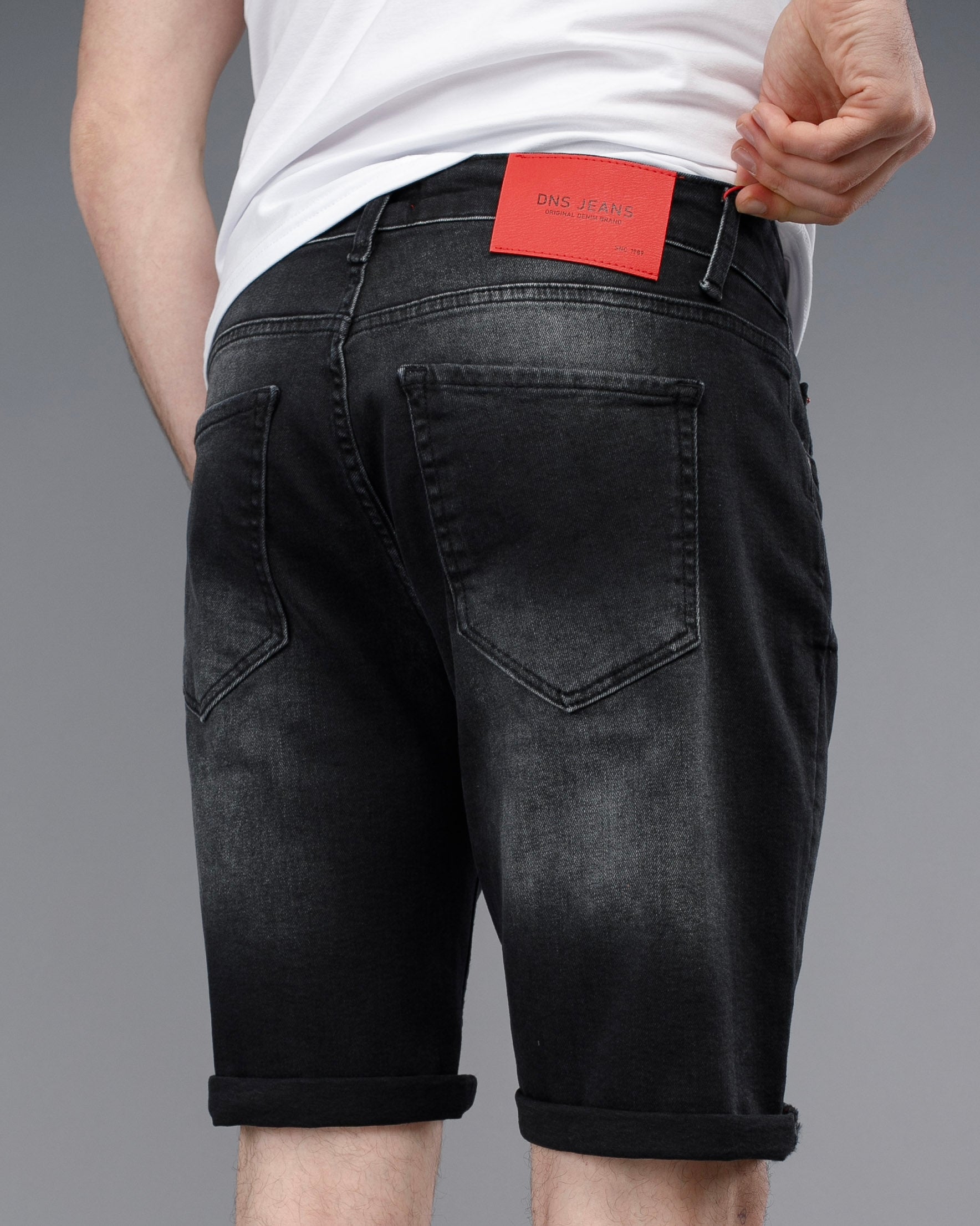 Muške jeans bermude crne STT2937