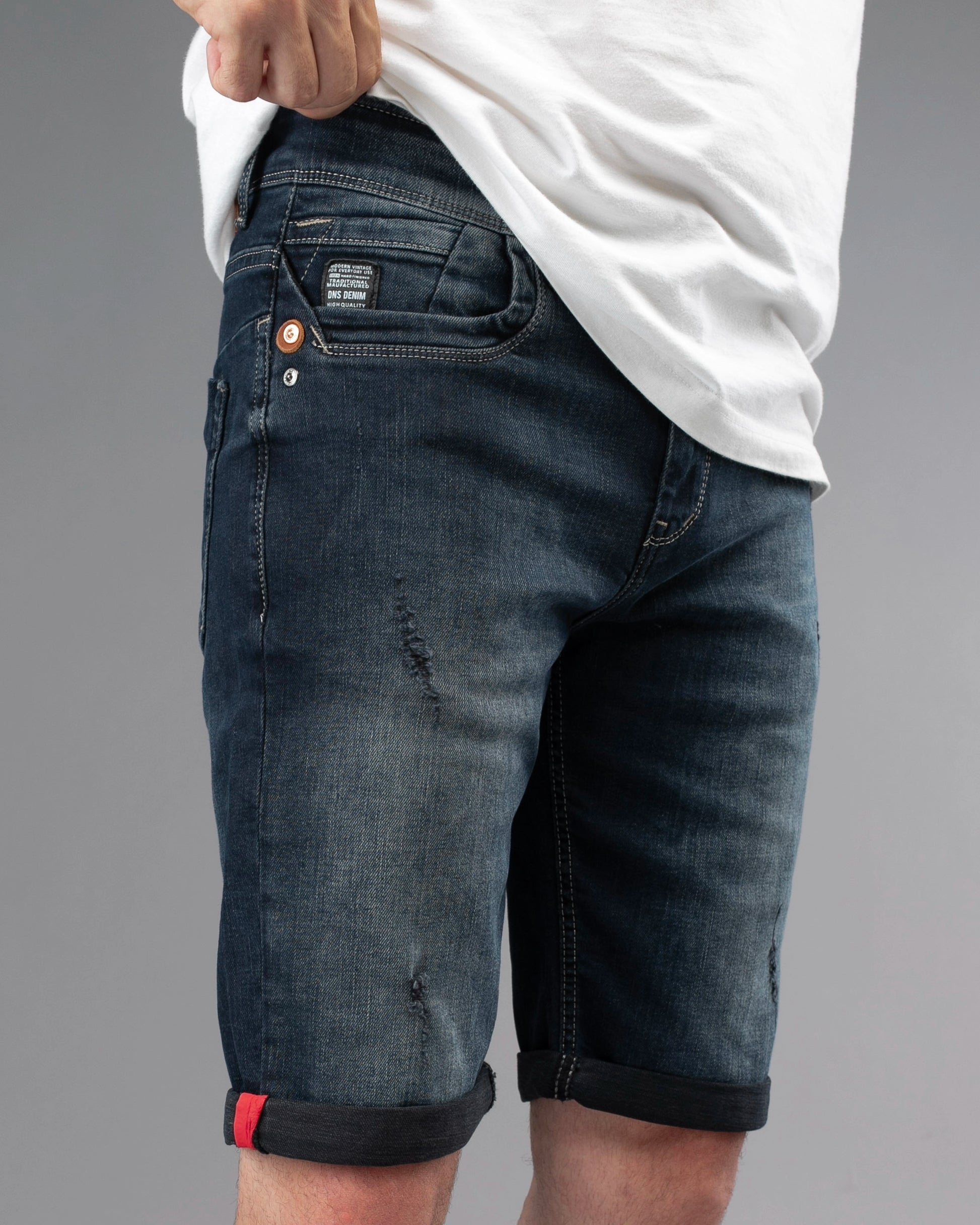 Muške jeans bermude crne STT2254