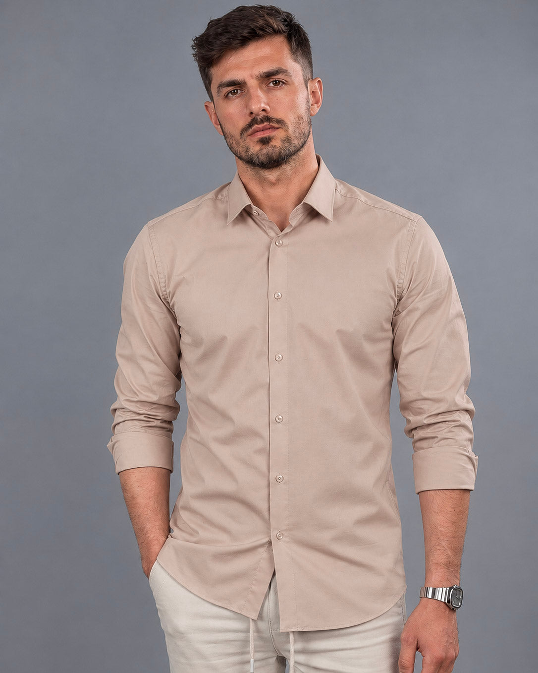 Elegantna slim fit muška košulja – fotografija proizvoda