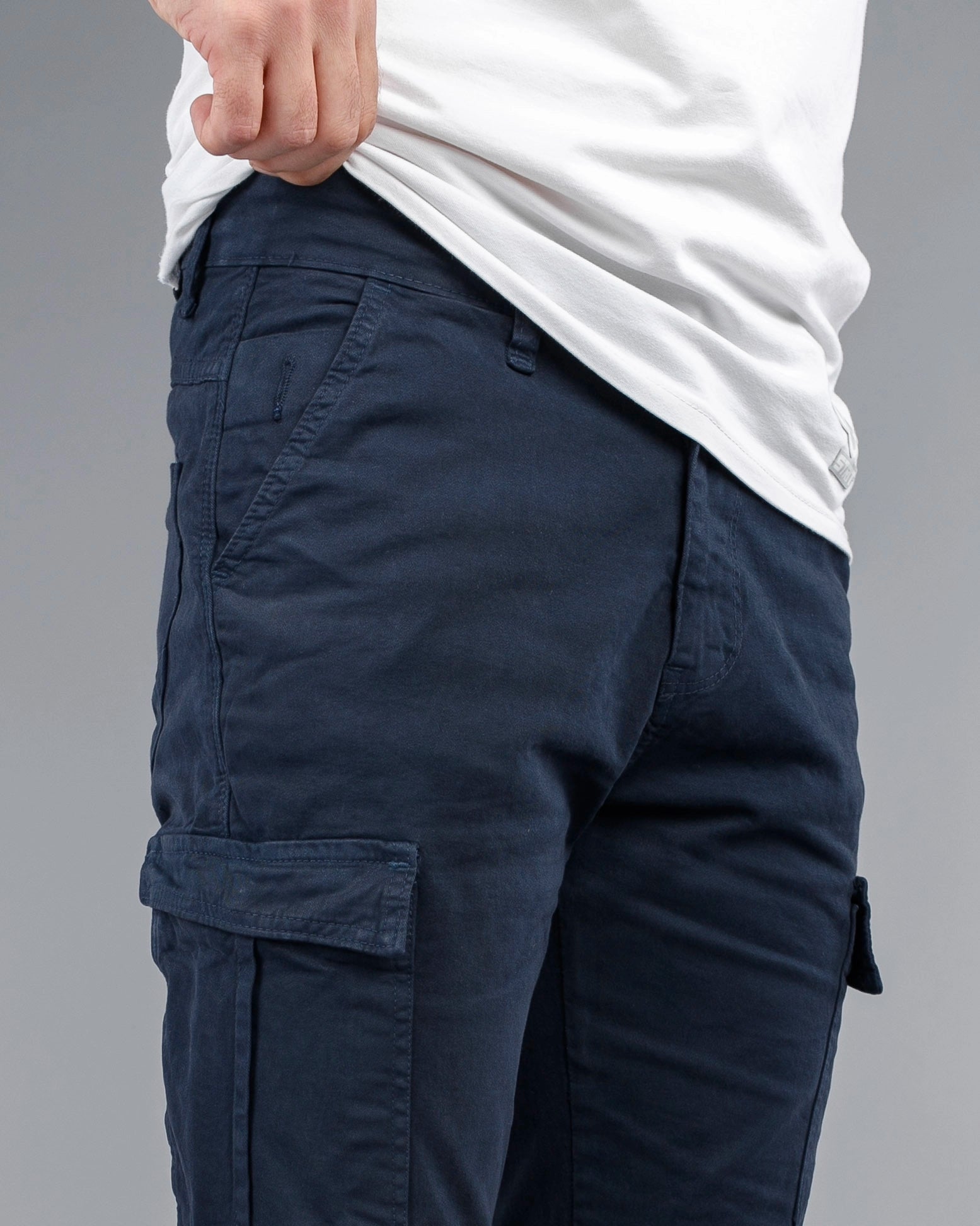 Muške cargo pantalone krem STT2225
