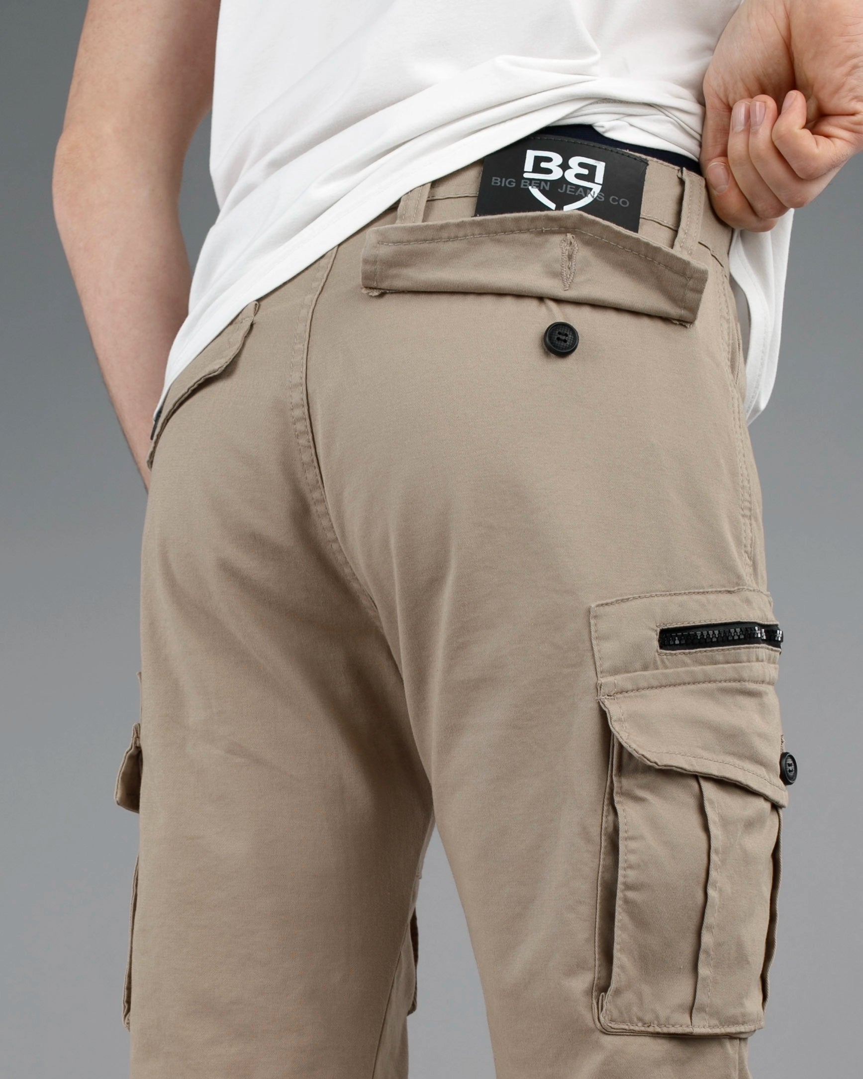 Muske kargo pantalone dužih i širih nogavica STT600BB