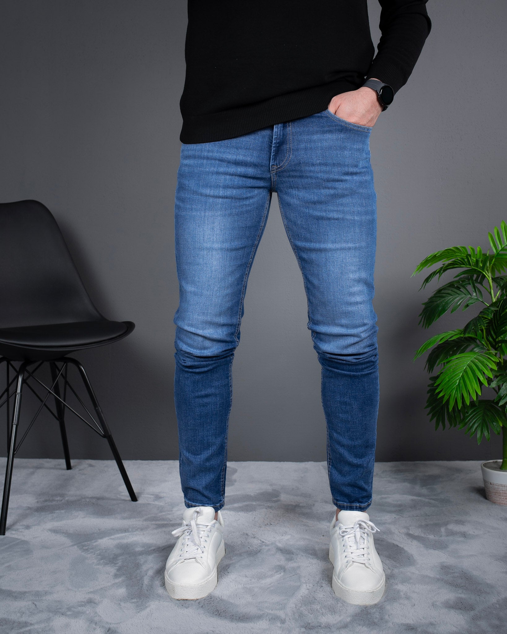 muske slim farmerke plave