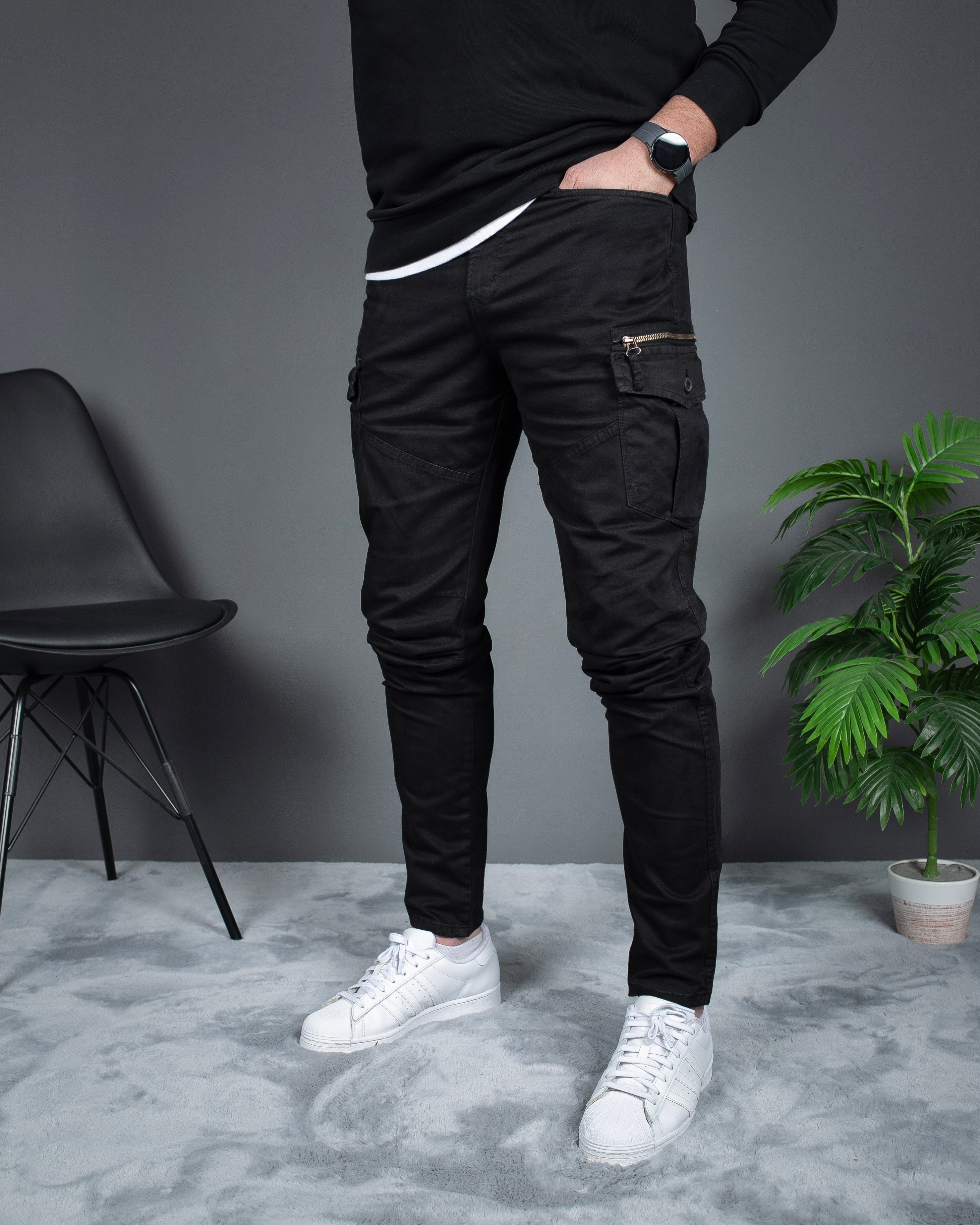 Produžene Muške cargo pantalone STT2793