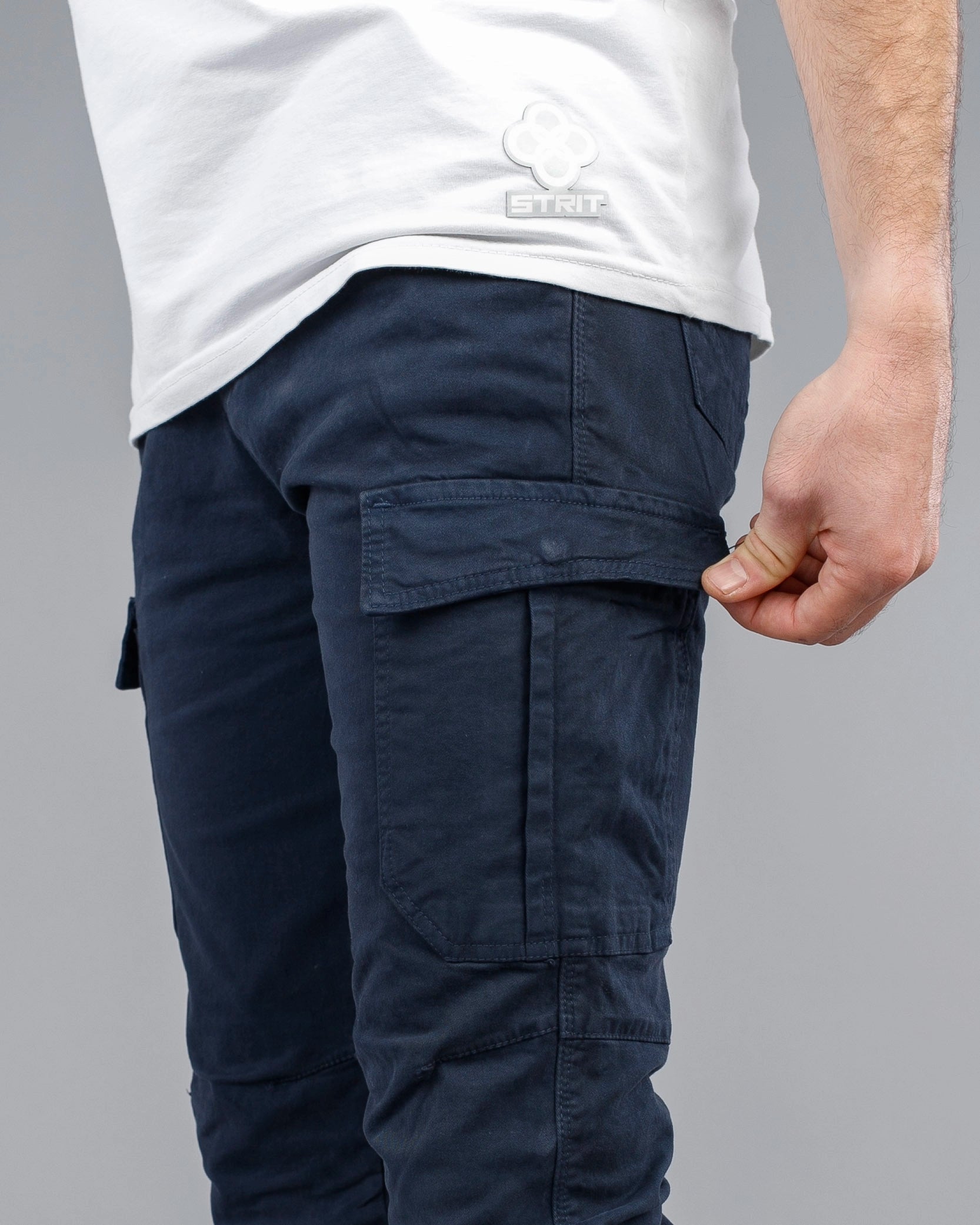 Muške cargo pantalone krem STT2225