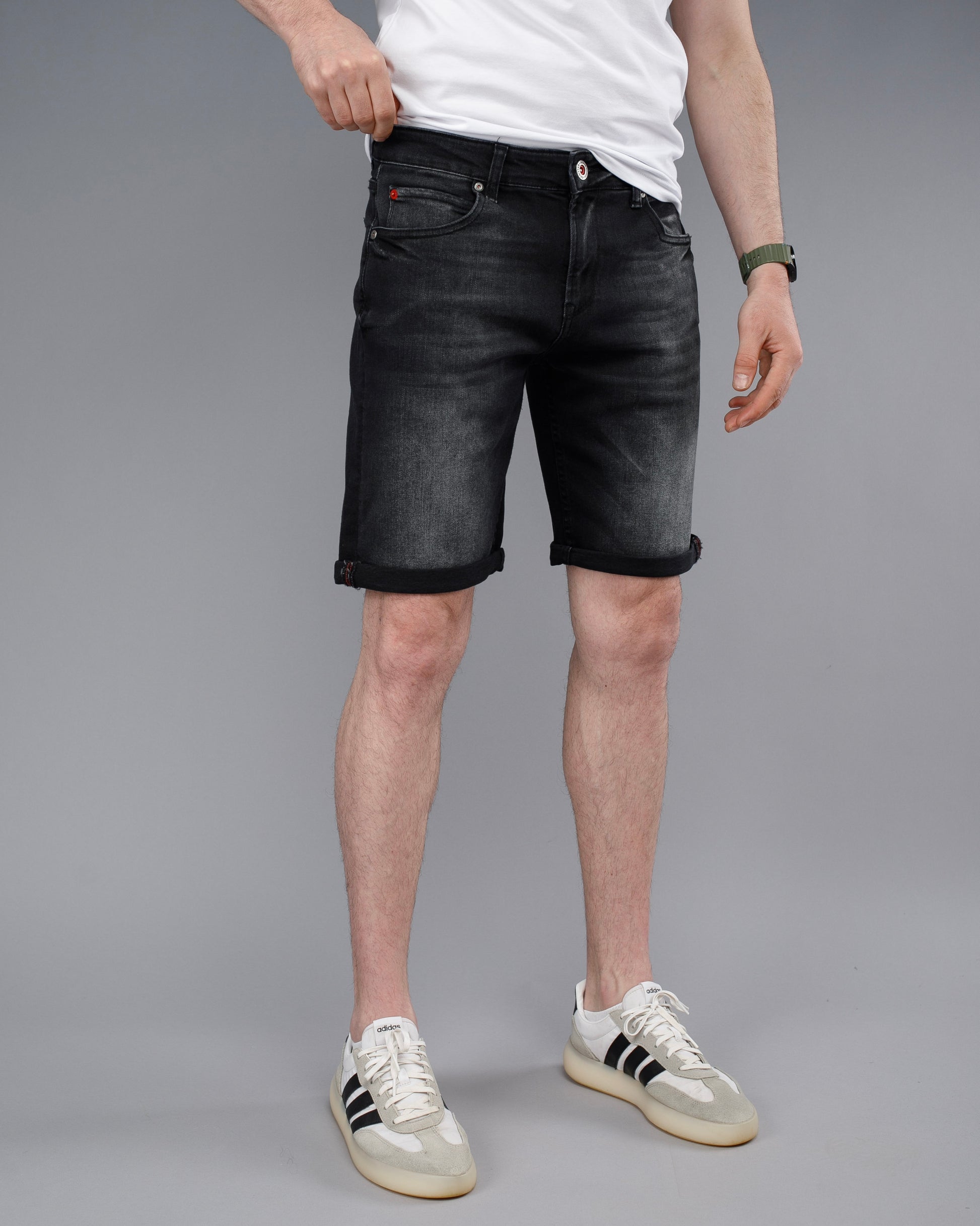 Muške jeans bermude crne STT2937