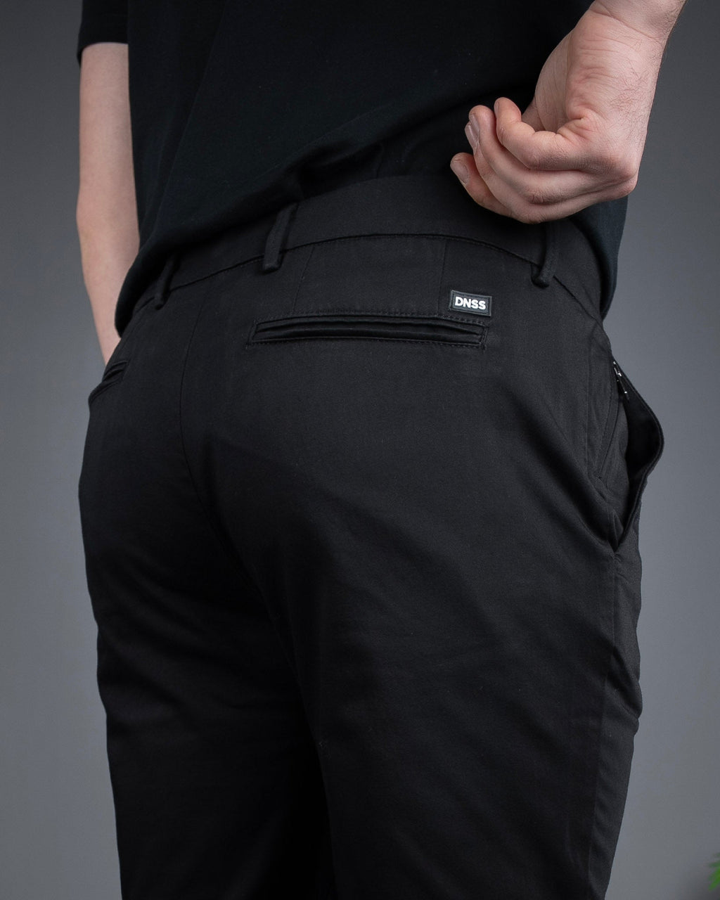 Muške Elegantne Slimfit Pantalone – Crne STT2895.