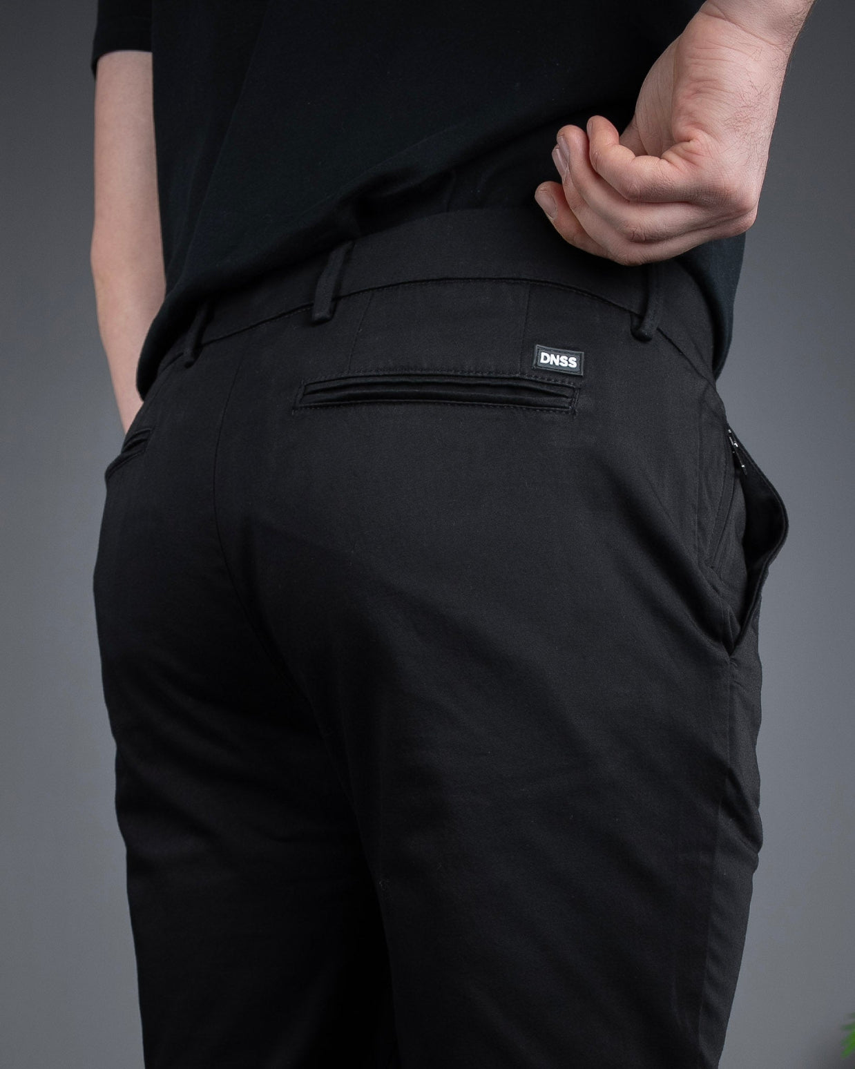 Muške Elegantne Slimfit Pantalone – Crne STT2895.