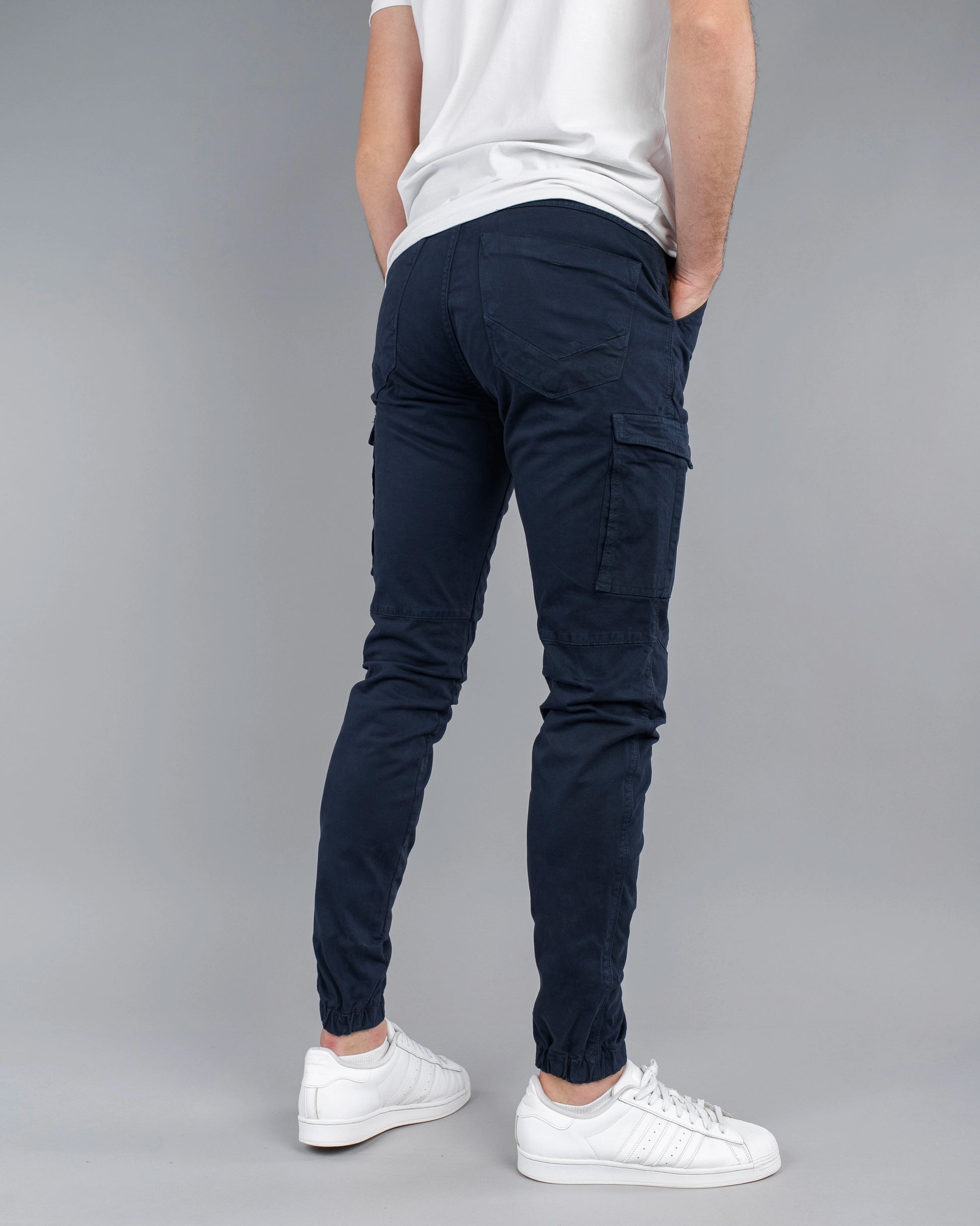 Muške cargo pantalone krem STT2225