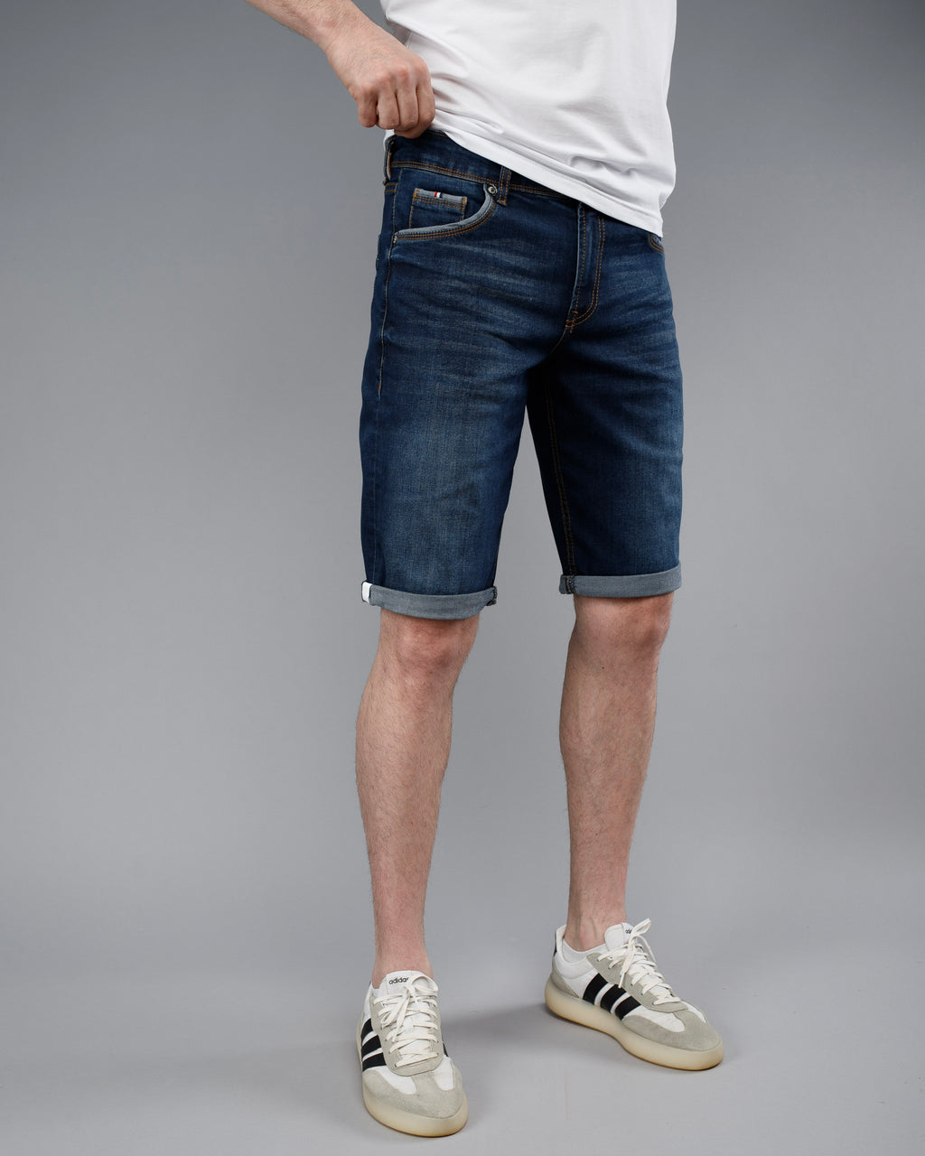 Muške jeans bermude tamno plave STT2332