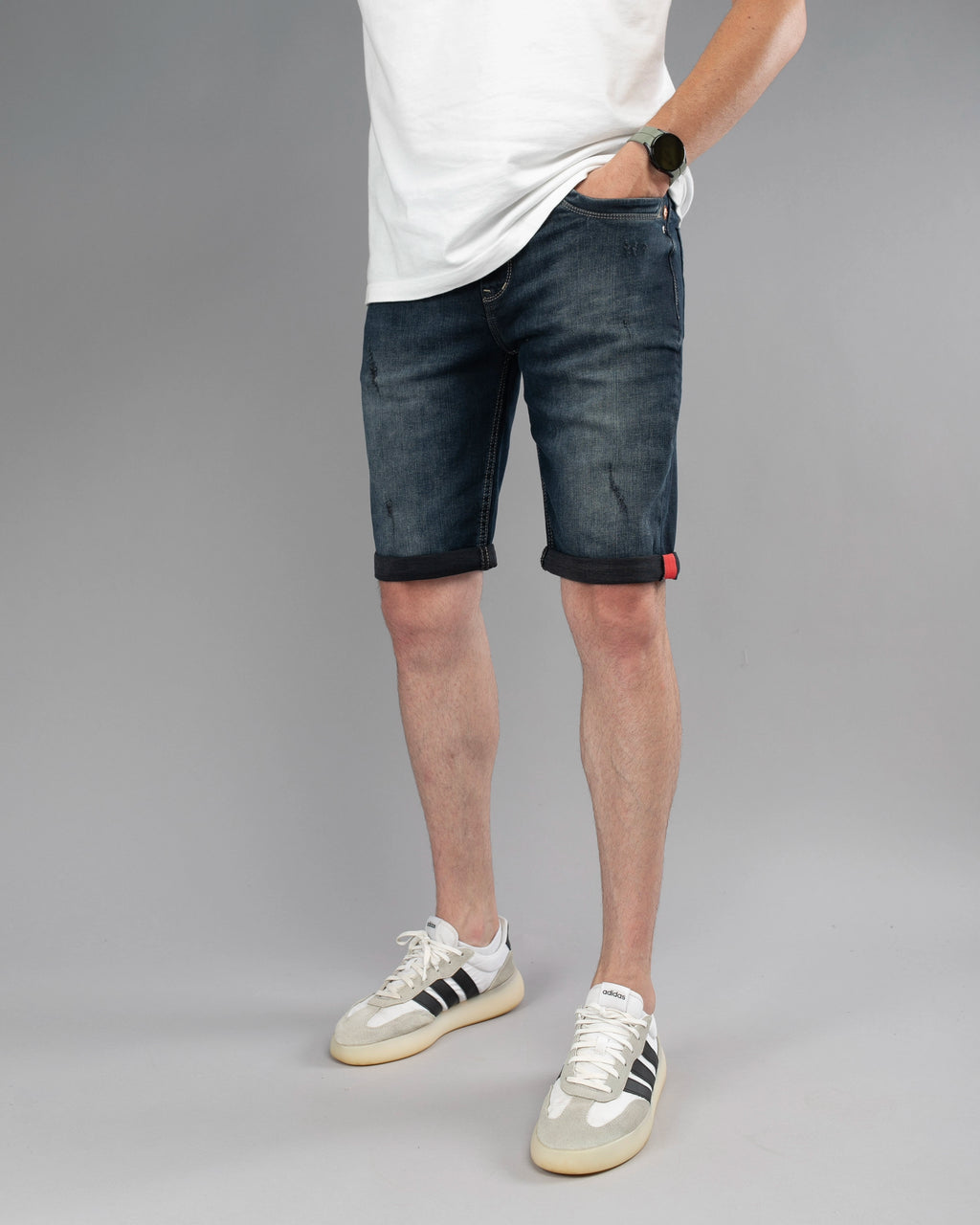 Muške jeans bermude crne STT2254