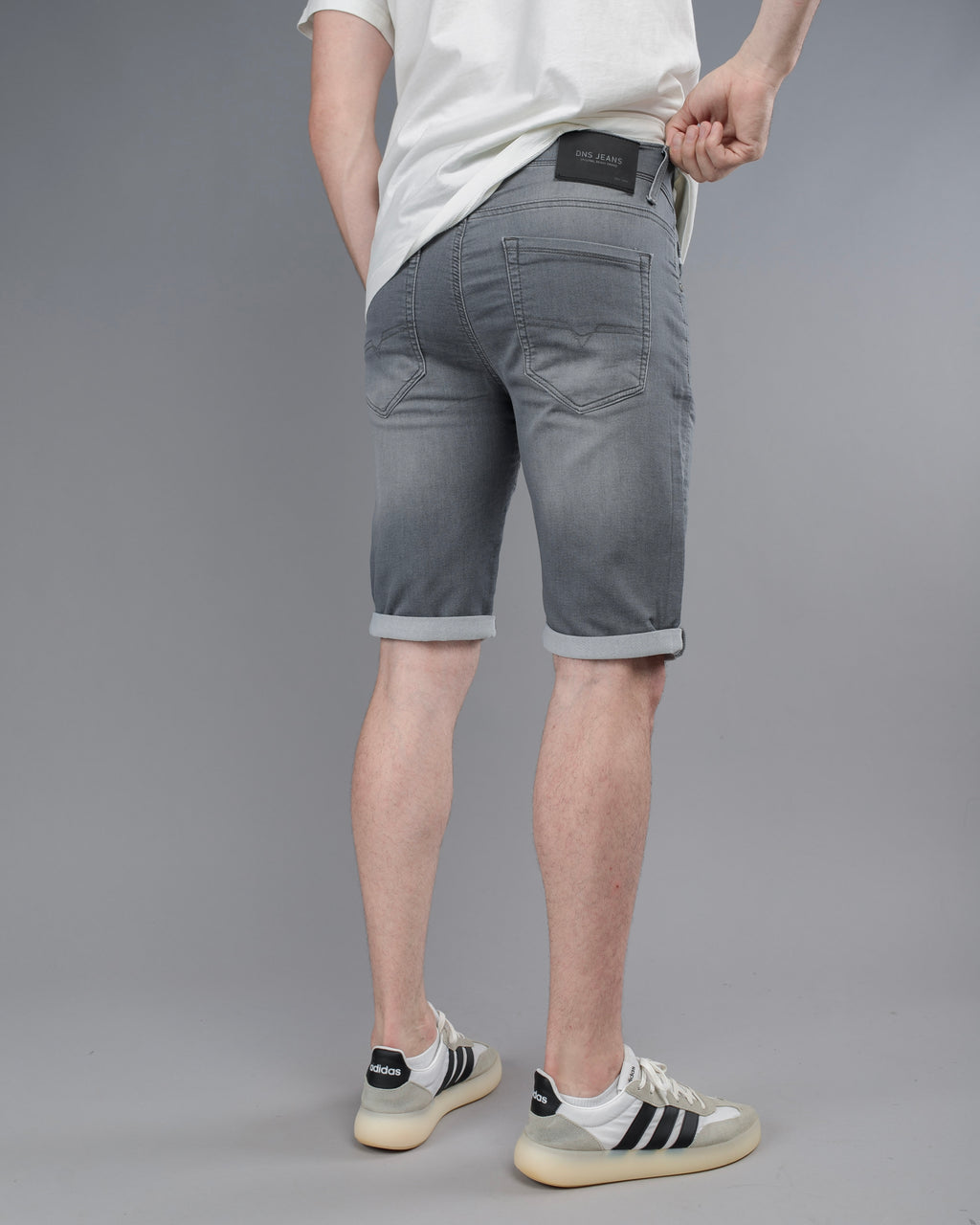 Muške jeans bermude sive elasticne STT3016