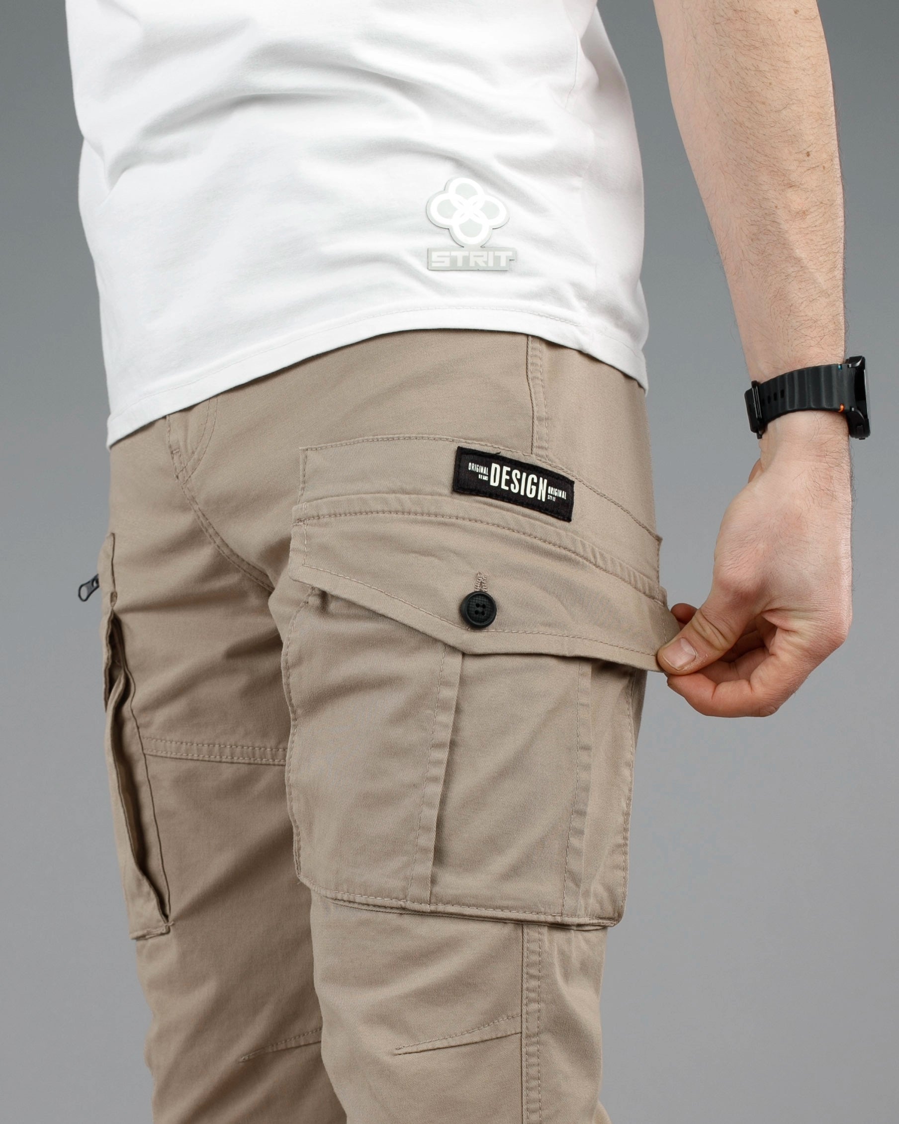 Muske kargo pantalone dužih i širih nogavica STT600BB