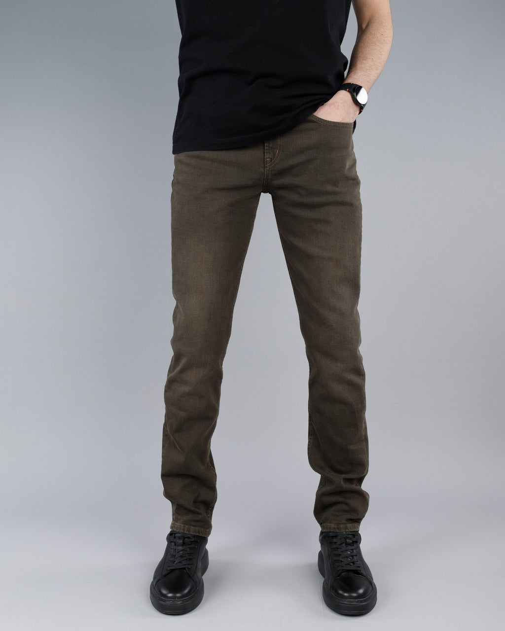 Muške RegularFit Brown Farmerke STT2993