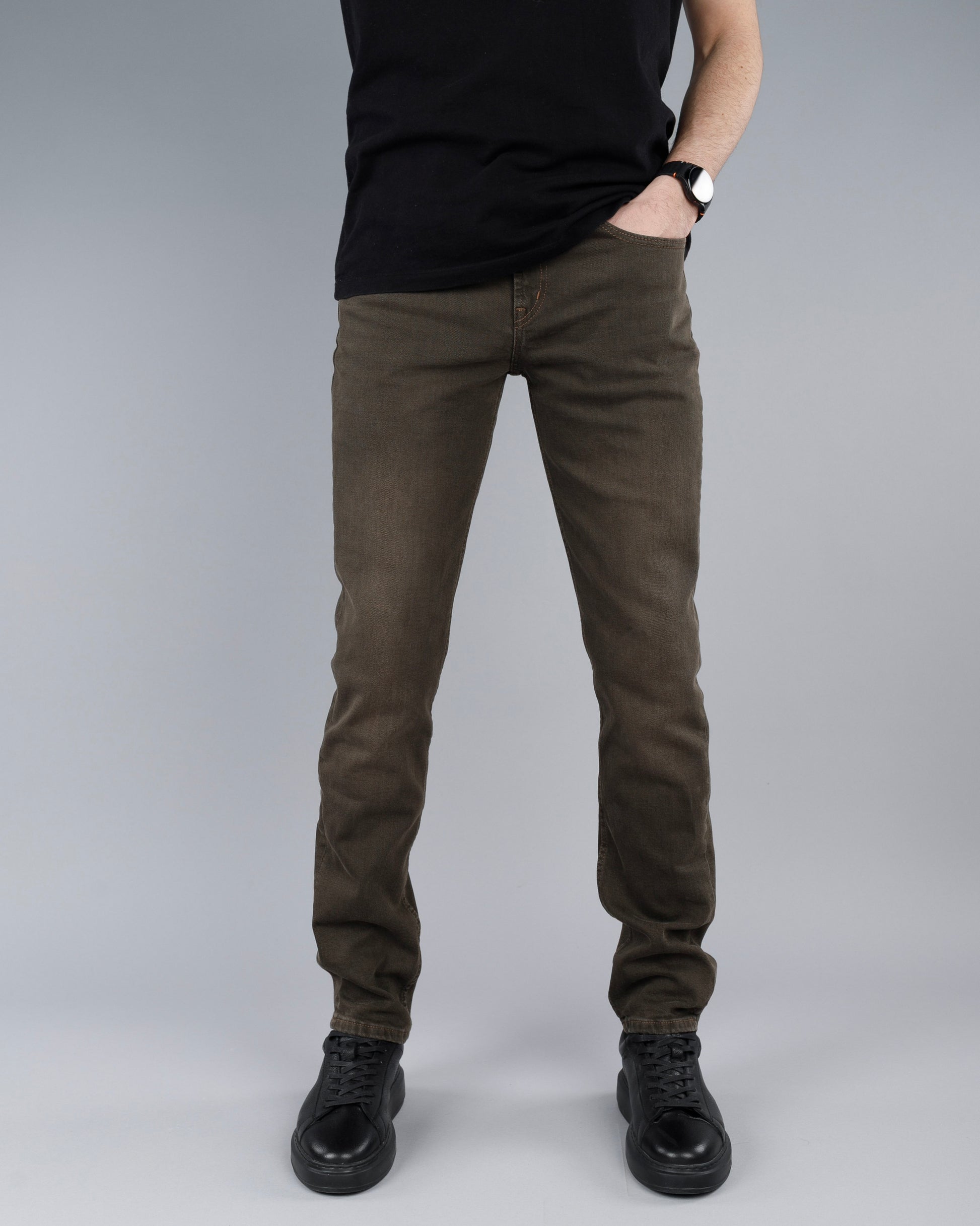 Muške RegularFit Brown Farmerke STT2993