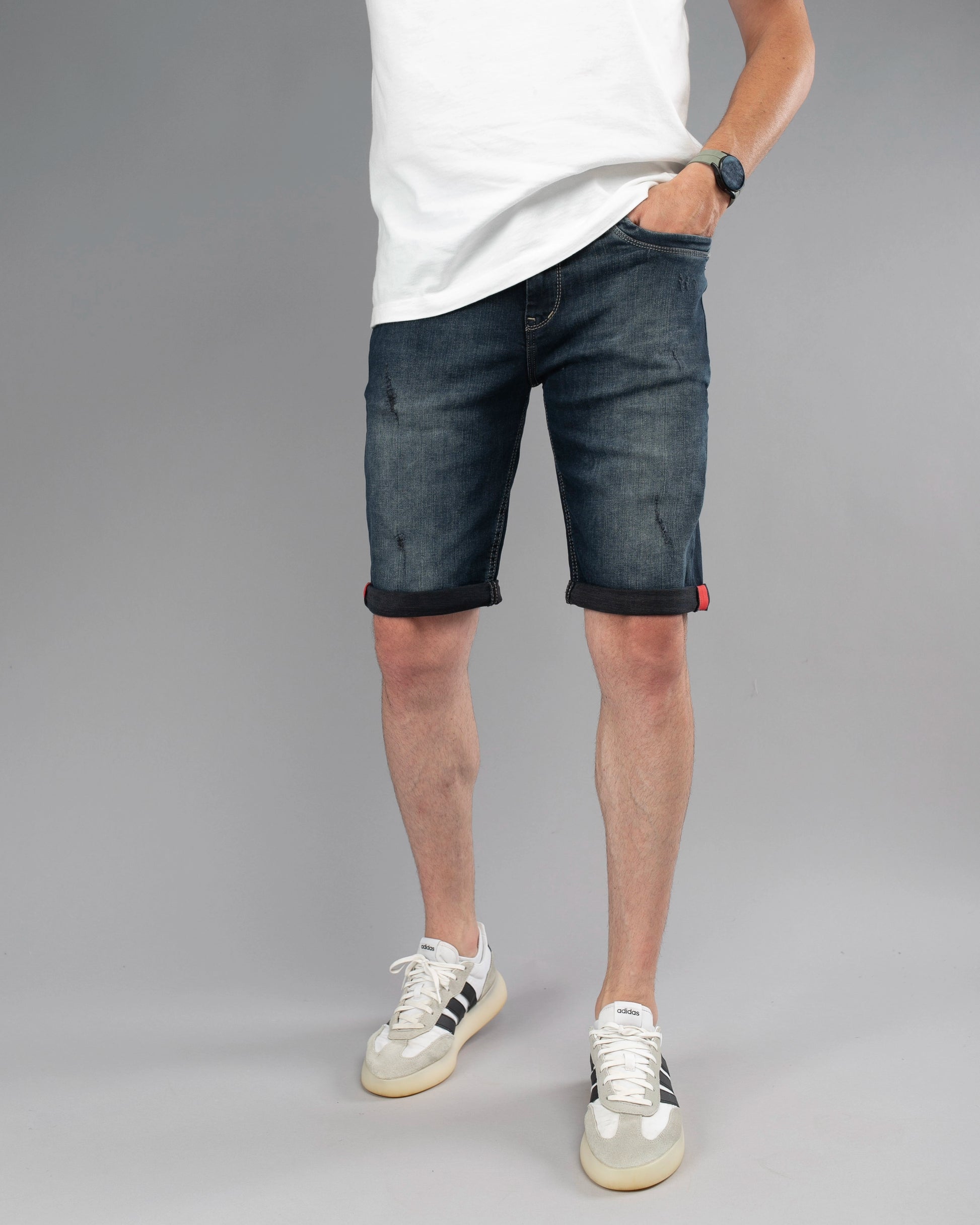 Muške jeans bermude crne STT2254