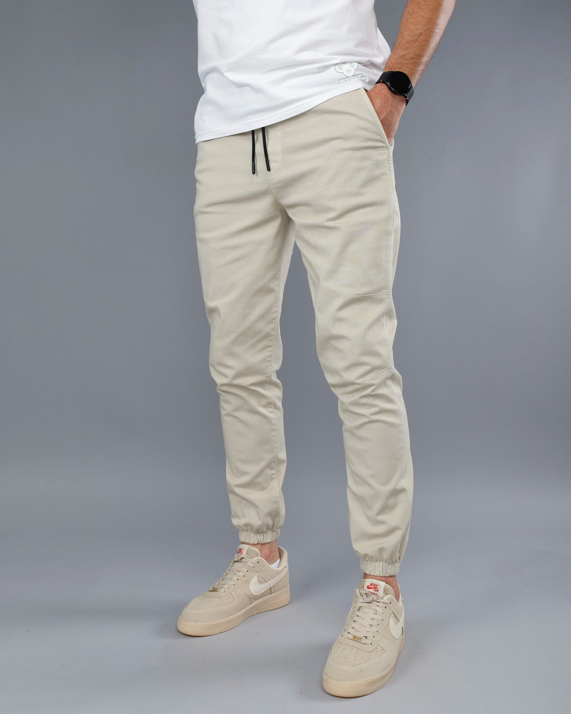 Muške Bež Jogger Pantalone - Svakodnevna udobnost STT2841