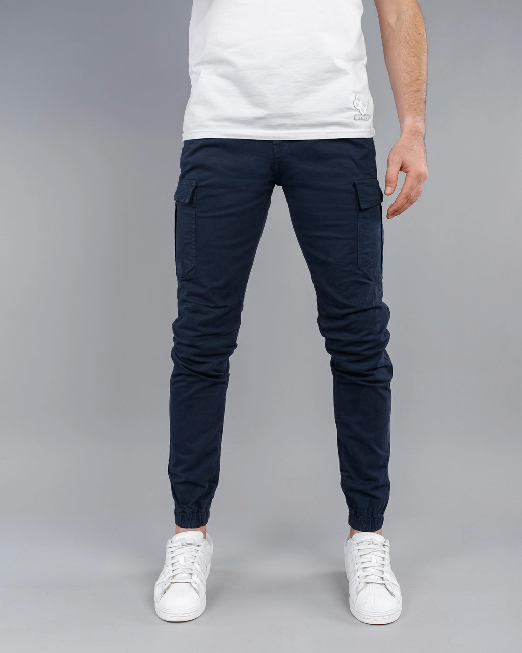 Muške cargo pantalone krem STT2225