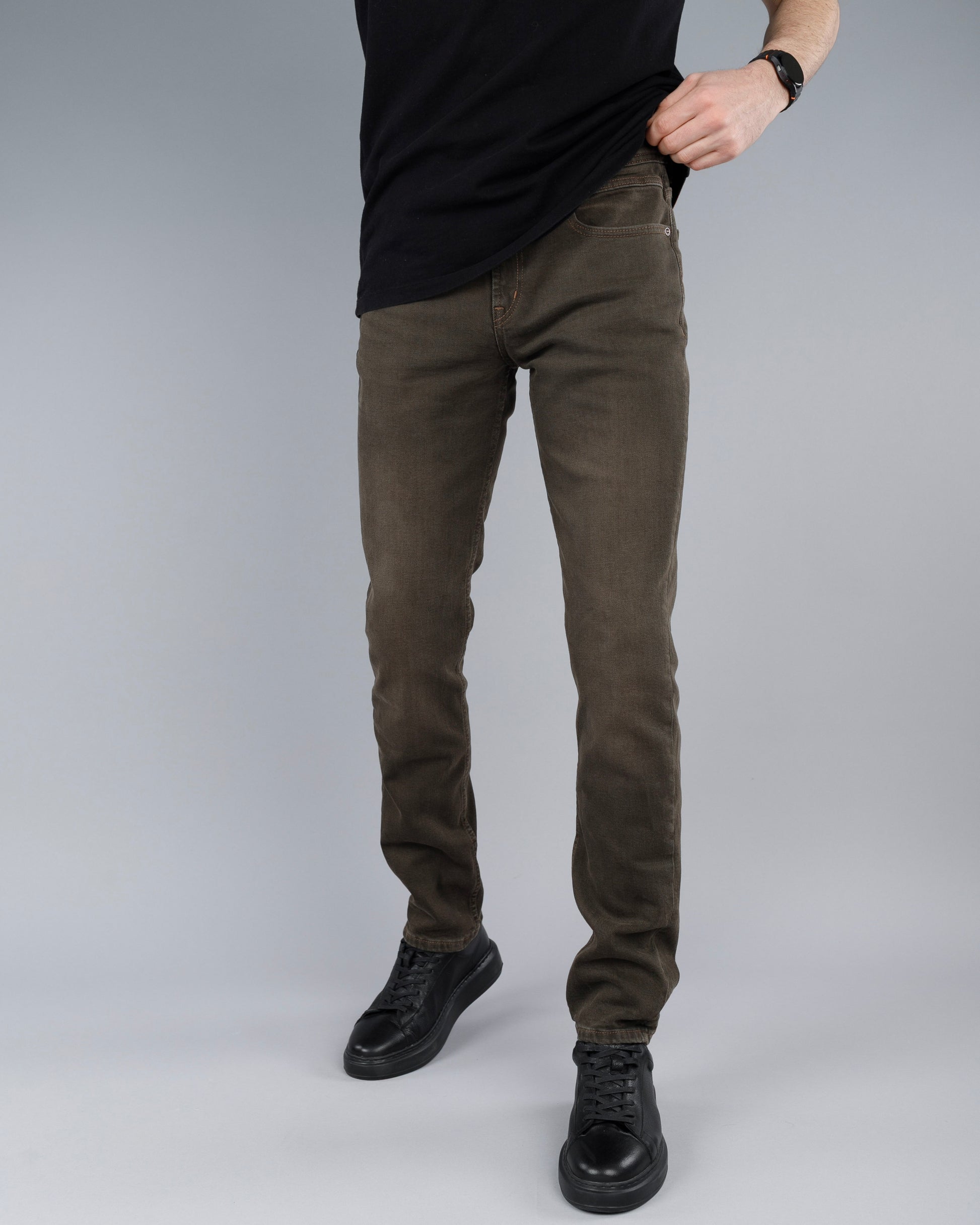 Muške RegularFit Brown Farmerke STT2993