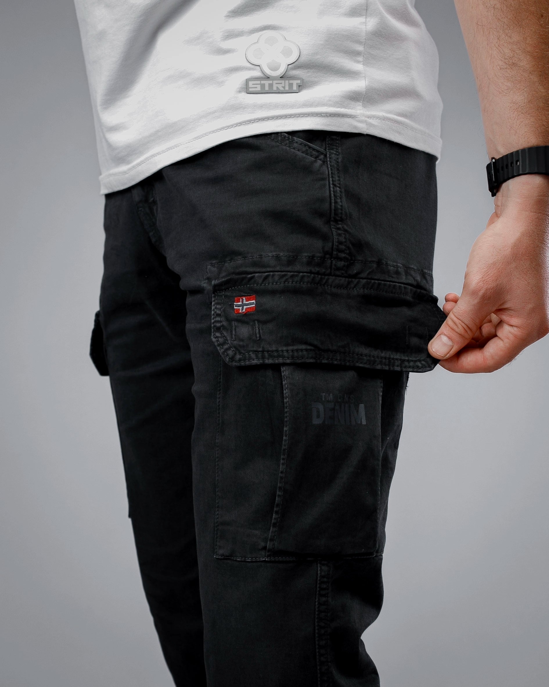 Muske kargo pantalone dužih i širih nogavica STT2943