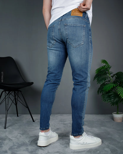 elasticne slim farmerke muske sa puno elastina plave