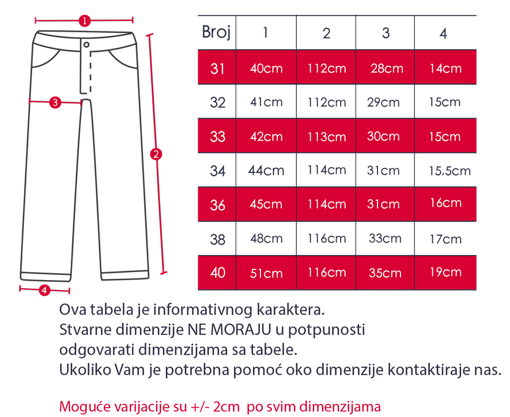 Elegantne slim pantalone STT2635