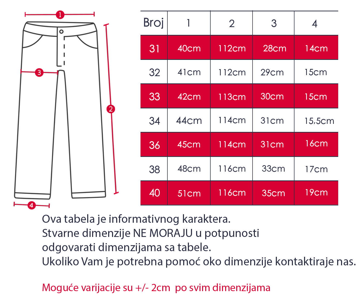 Elegantne slim pantalone STT2635