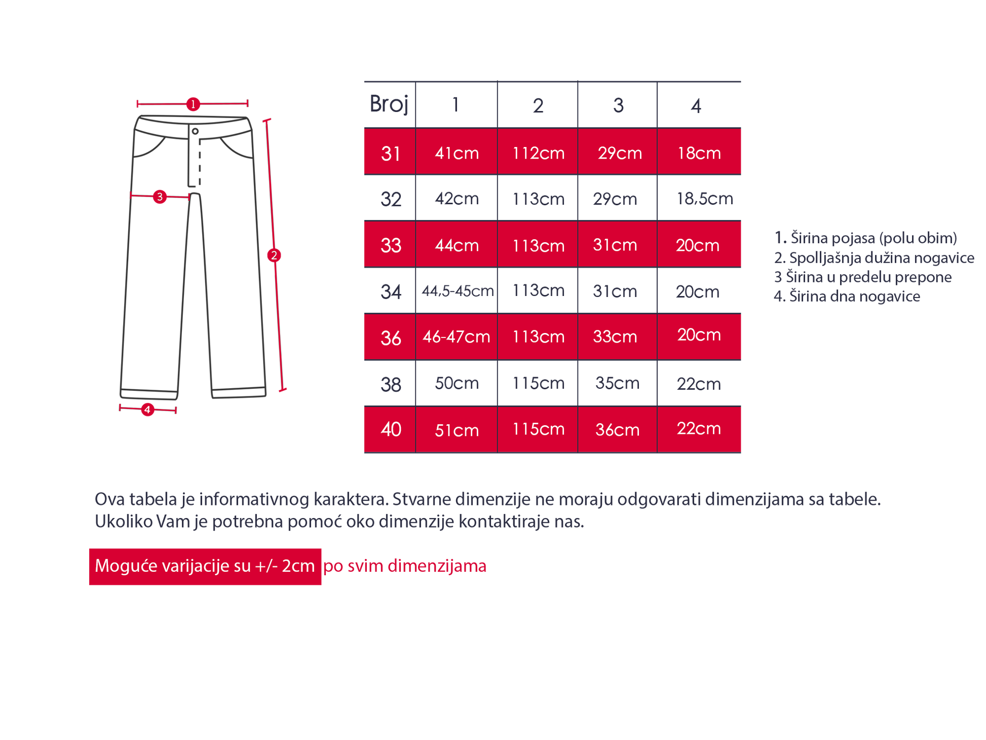 Muške džeparke sa dužom i širom nogavicom 2795